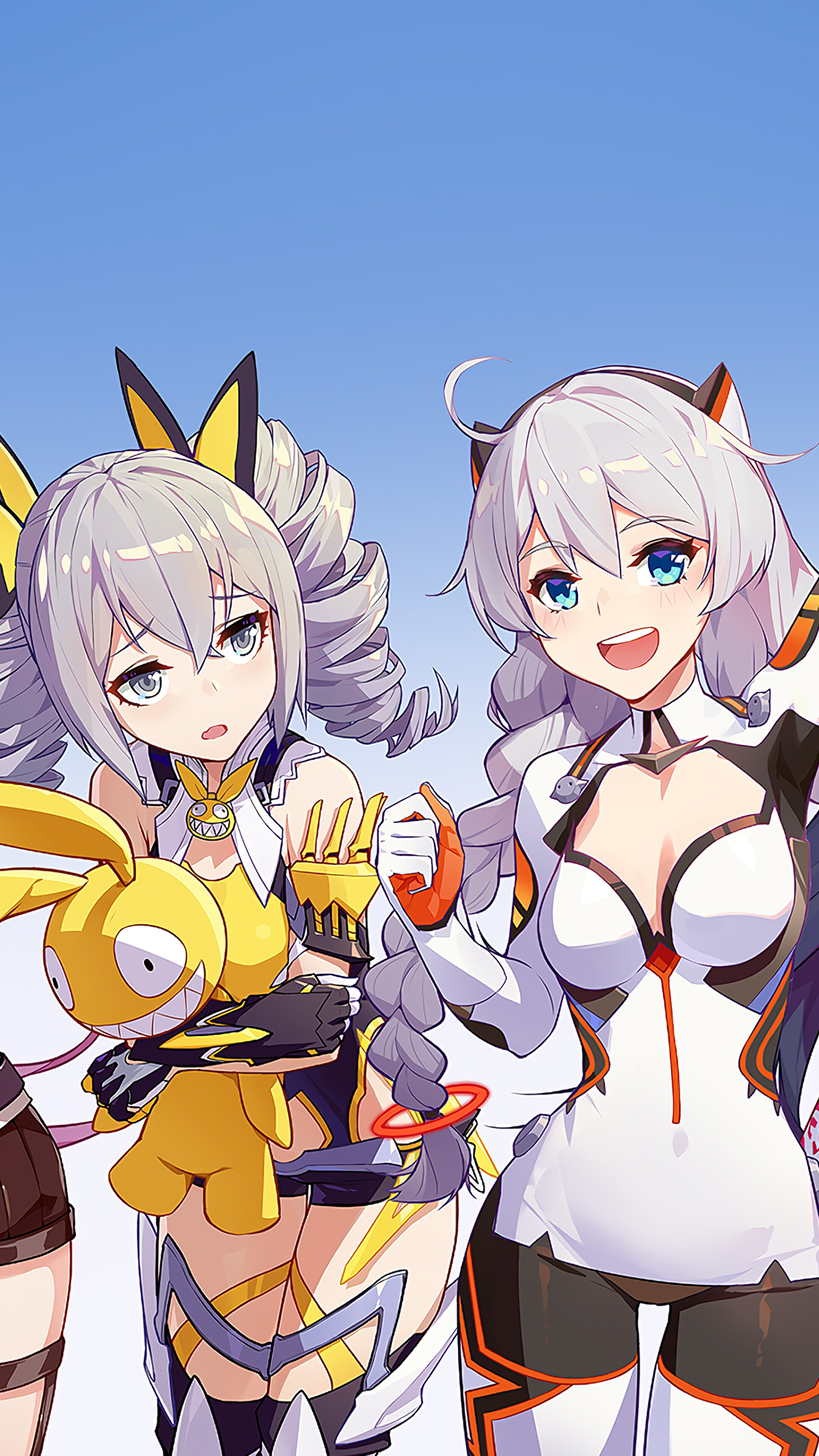 Kiana Kaslana and Fu Hua from Honkai Impact 3rd HD Phone Wallpaper