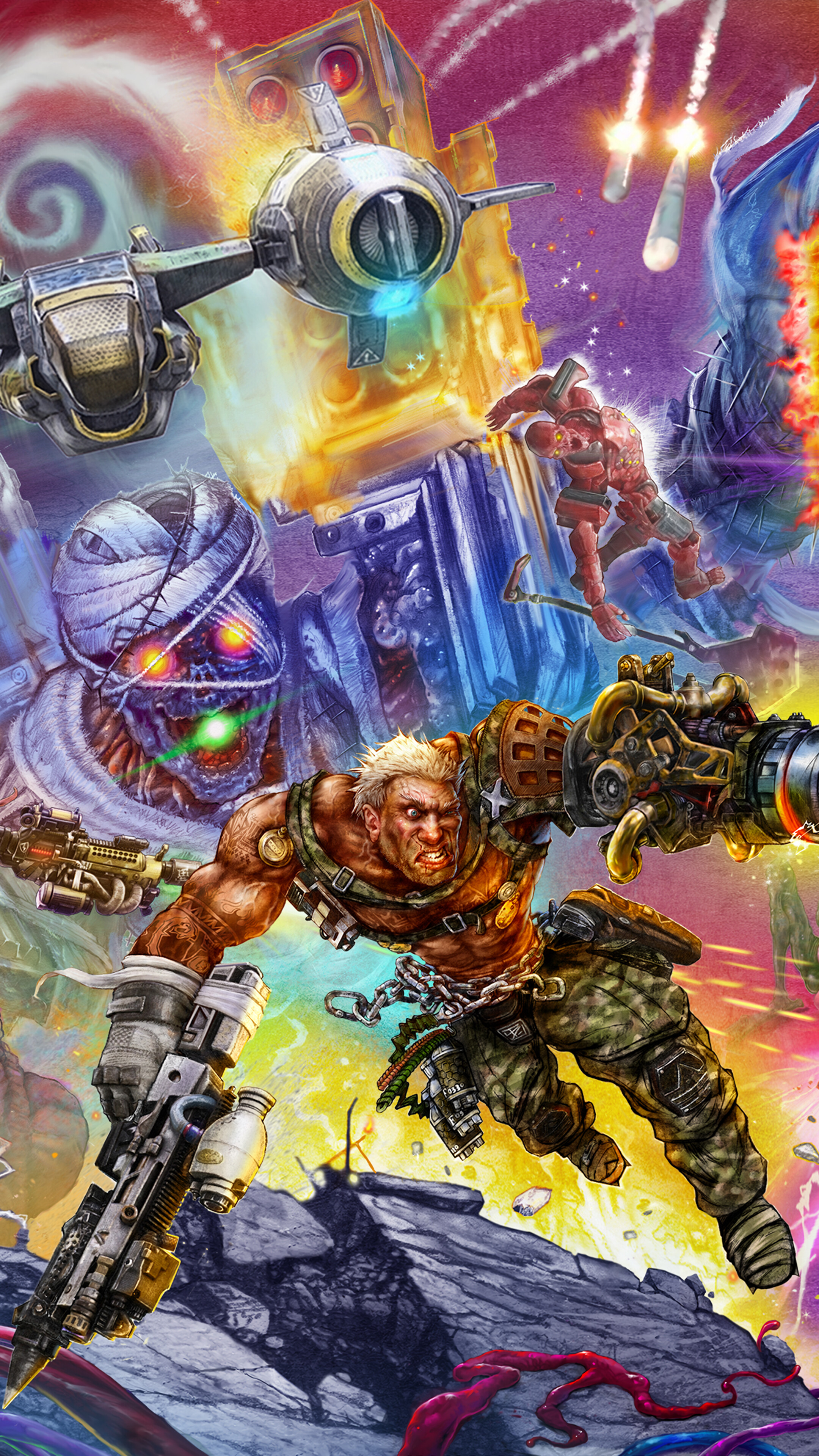 Contra: Rogue Corps Poster 4K HD Phone Wallpaper