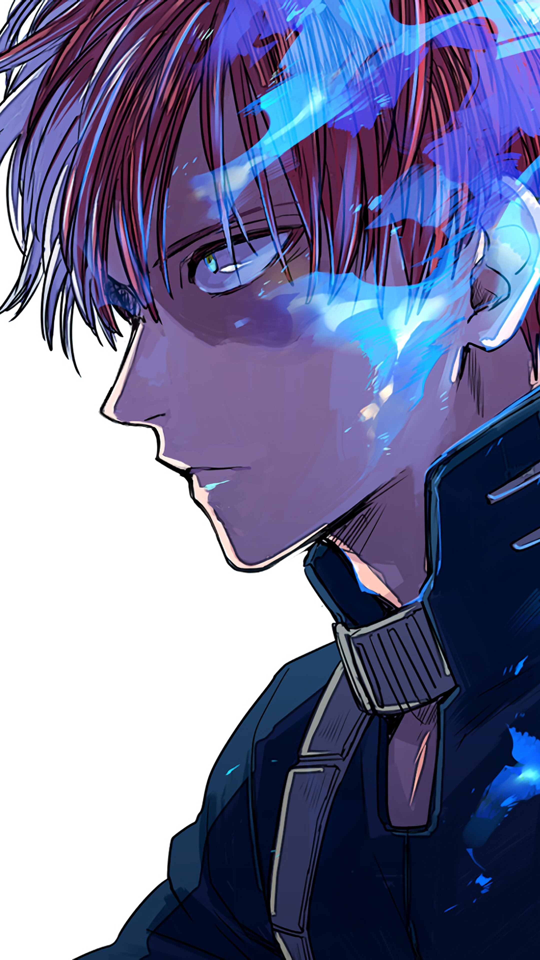 Shoto Todoroki from My Hero Academia 4K HD Phone Wallpaper