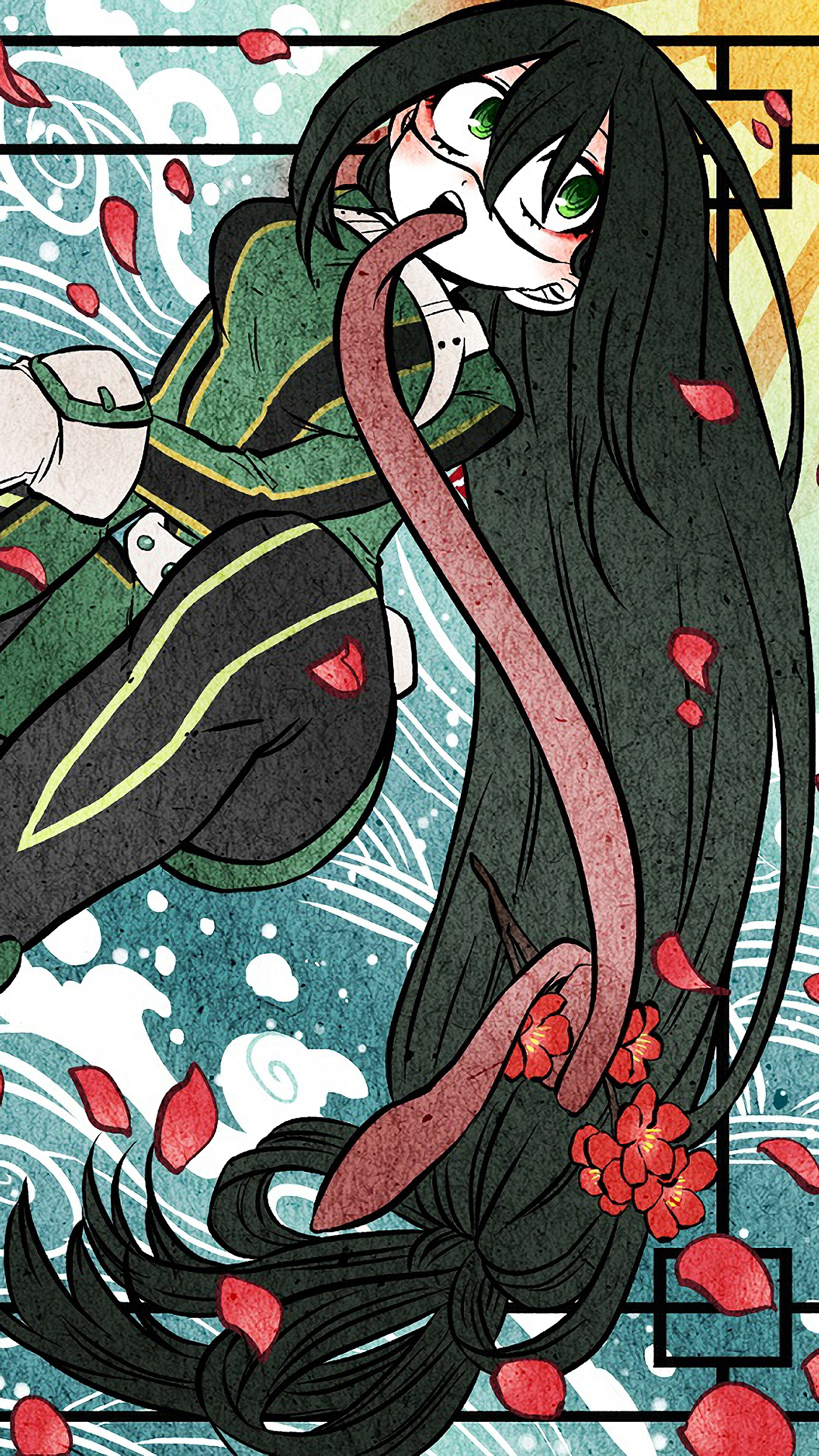 Tsuyu Asui from My Hero Academia 4K HD Phone Wallpaper