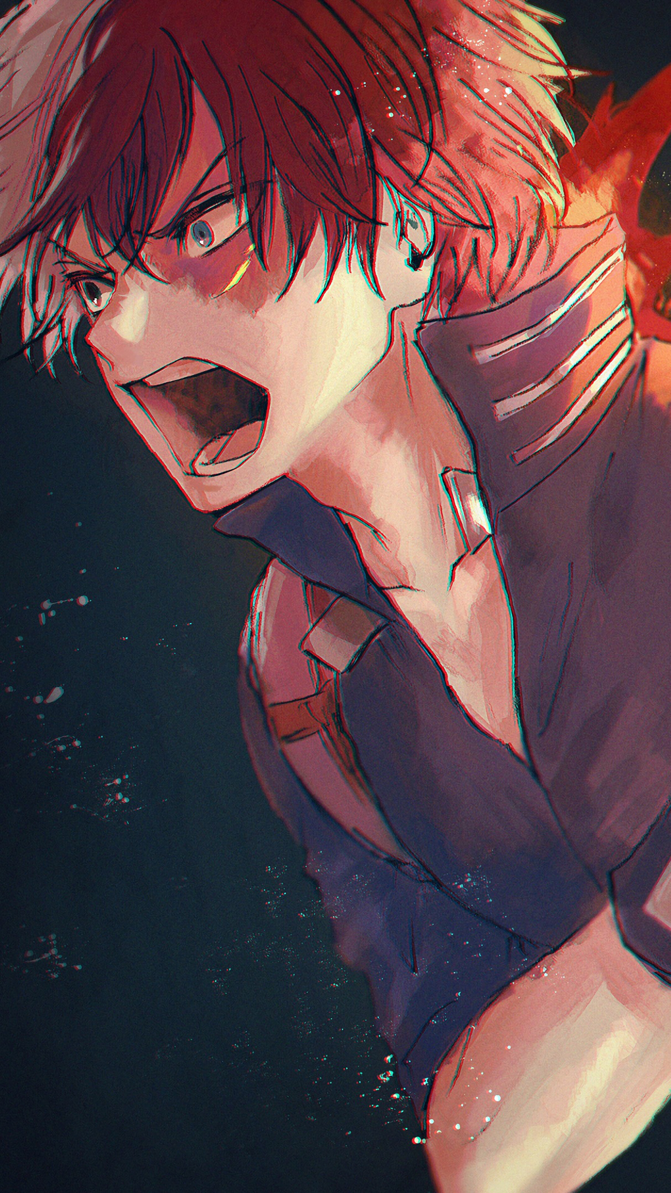 Shoto Todoroki from My Hero Academia 4K HD Phone Wallpaper