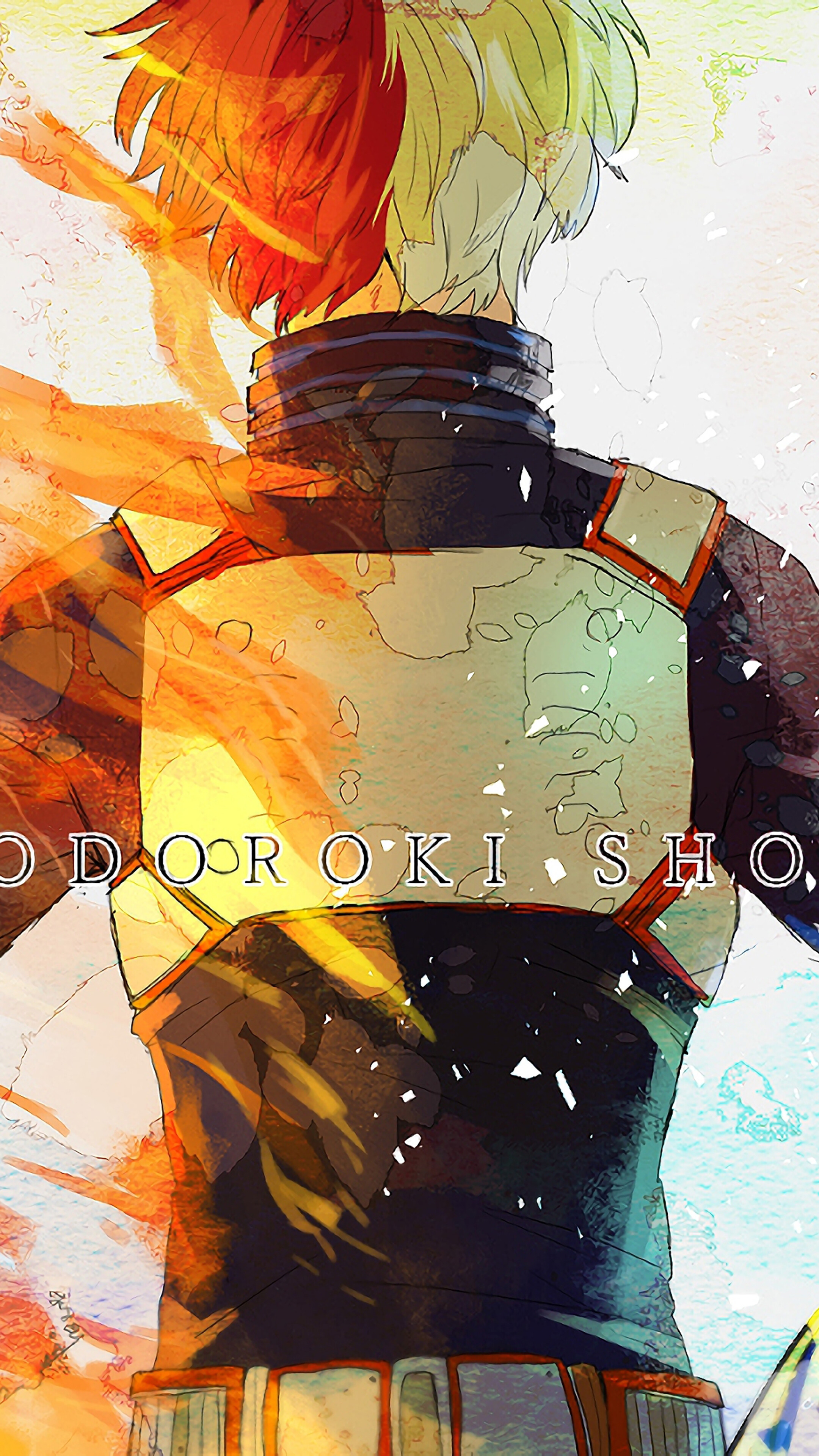 Shoto Todoroki from My Hero Academia 4K HD Phone Wallpaper