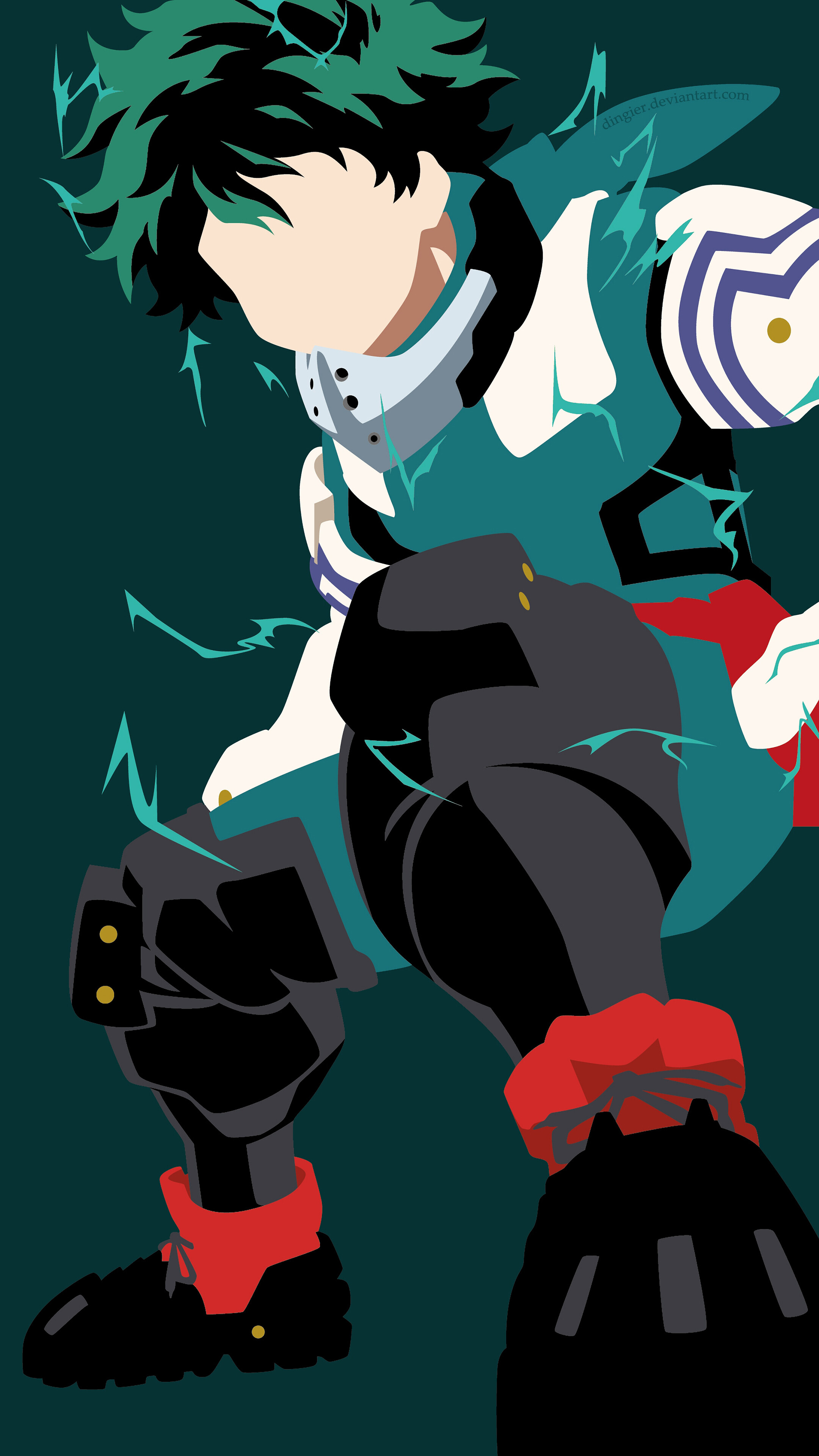 Izuku Midoriya, Minimalist, [My Hero Academia] HD HD Phone Wallpaper