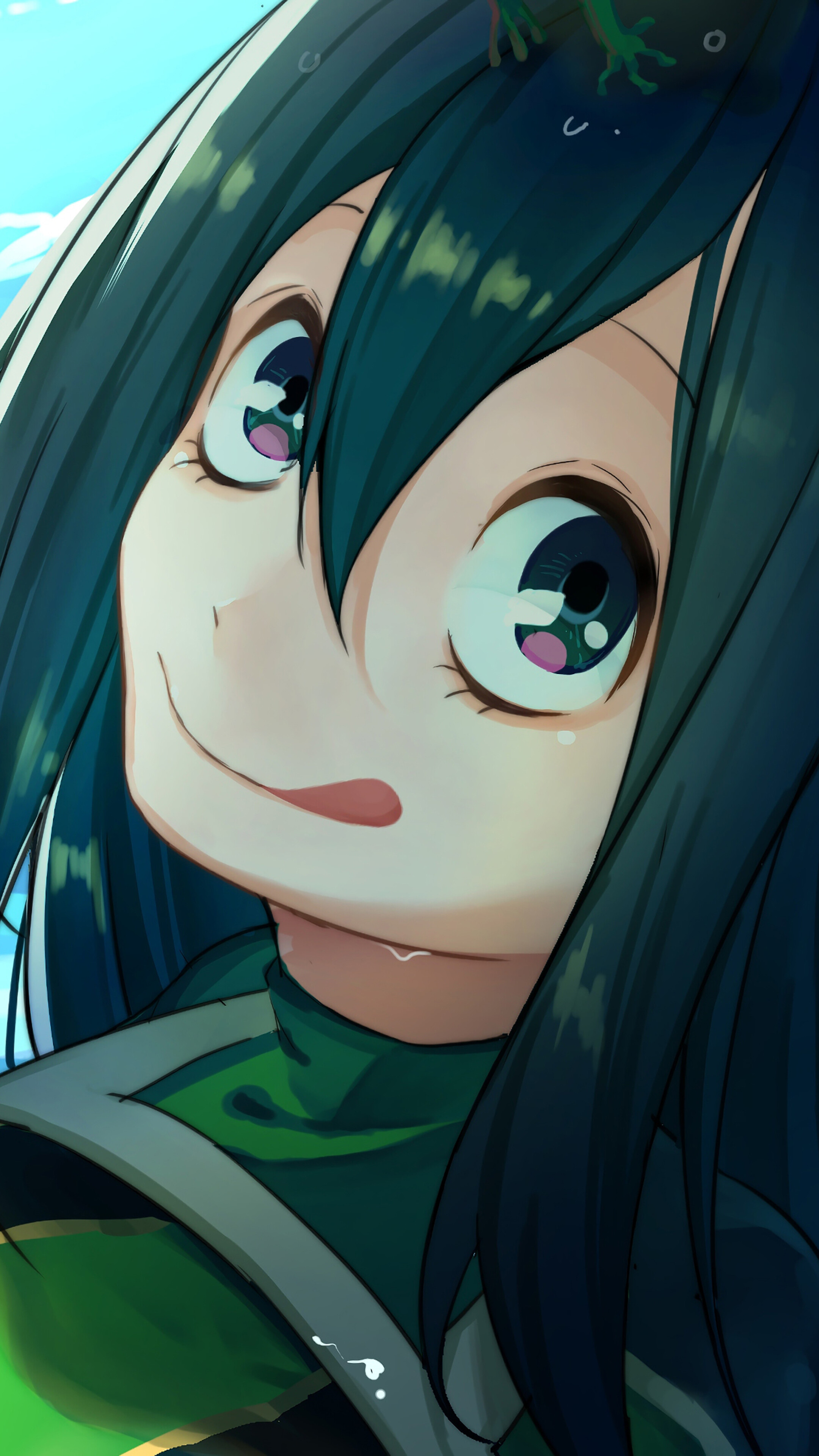 Tsuyu Asui from My Hero Academia 4K HD Phone Wallpaper