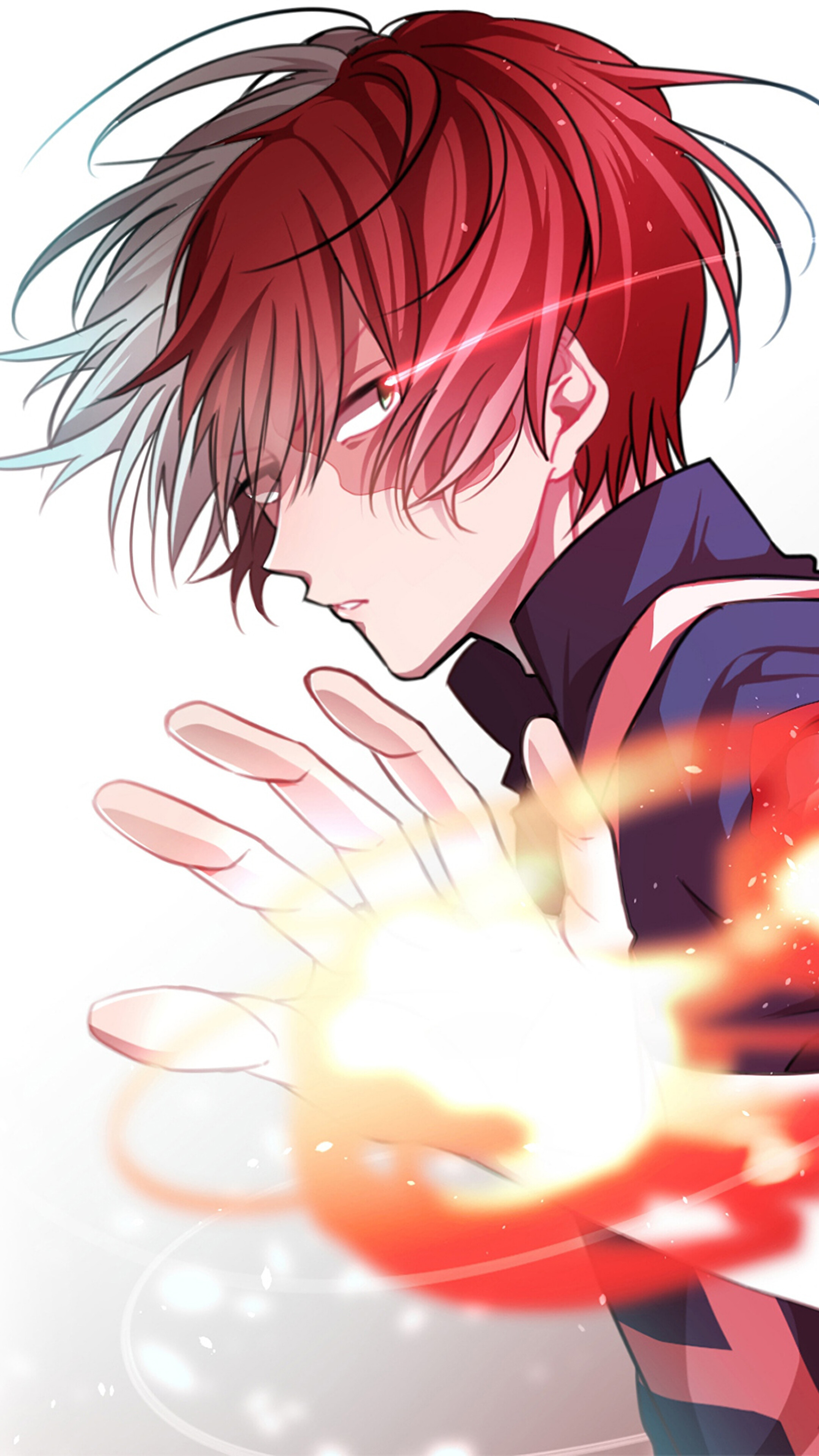 Shoto Todoroki from My Hero Academia 4K HD Phone Wallpaper