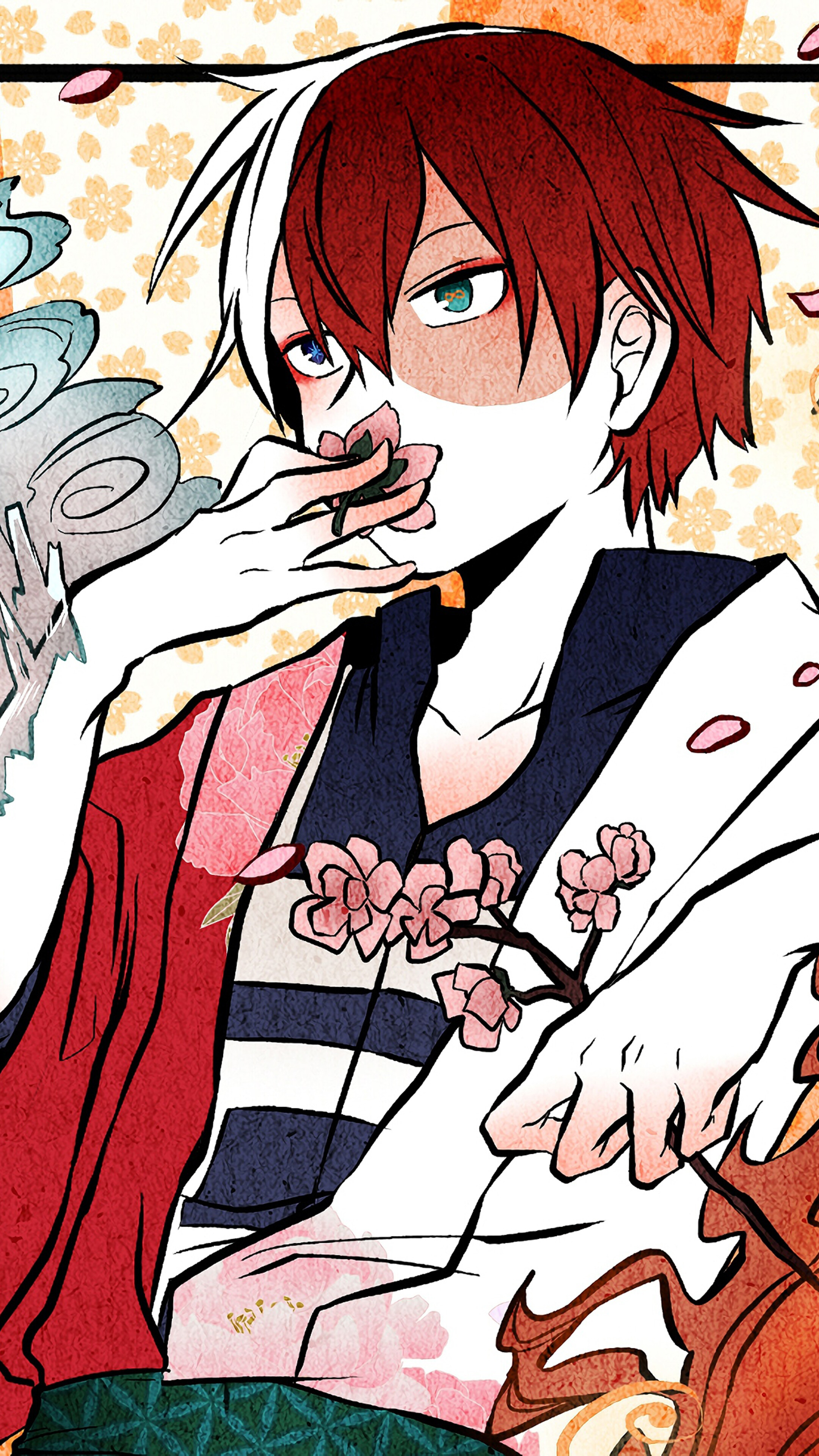 Shoto Todoroki from My Hero Academia 4K HD Phone Wallpaper