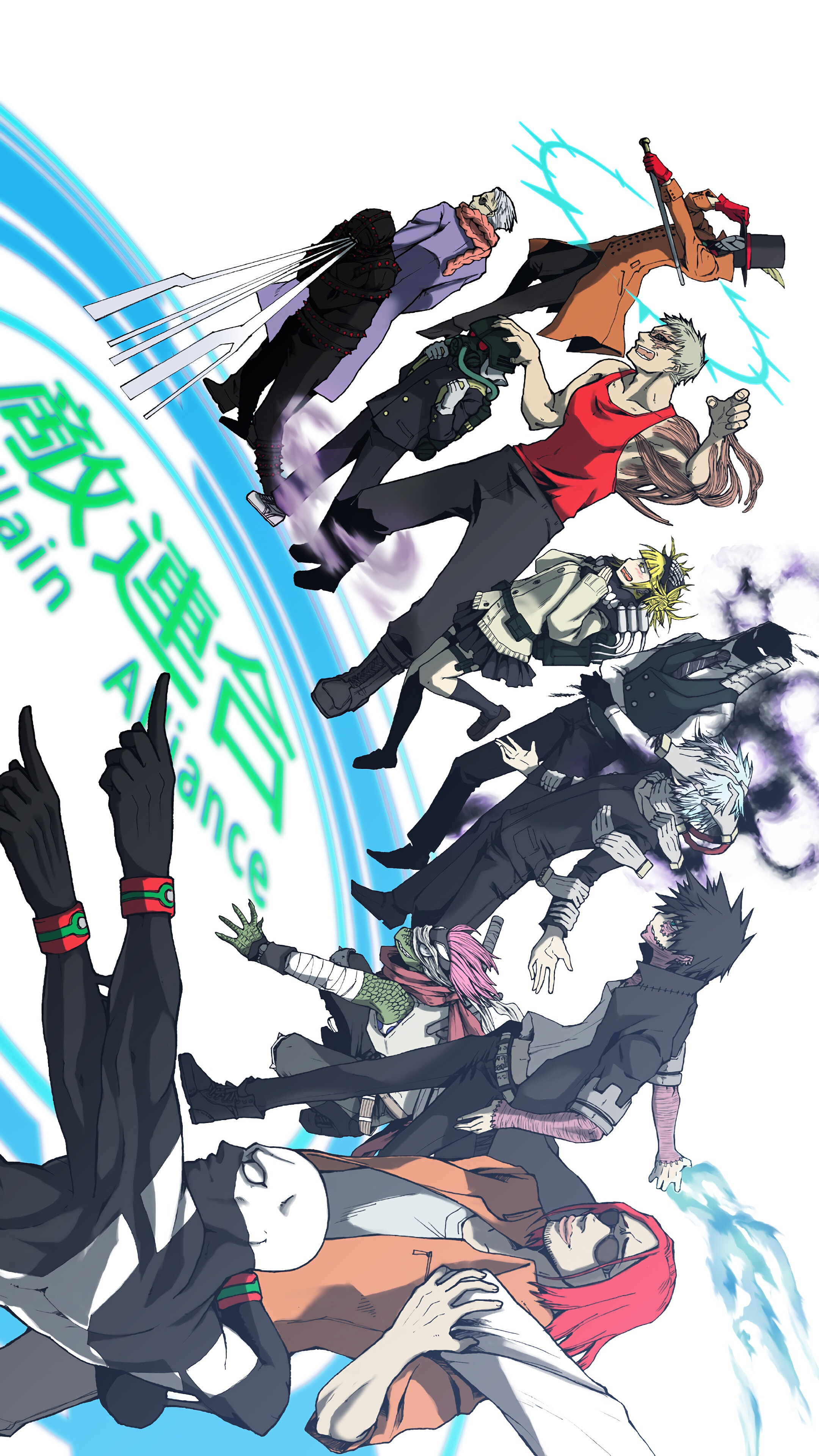 League of Villains from My Hero Academia 4K HD Phone Wallpaper