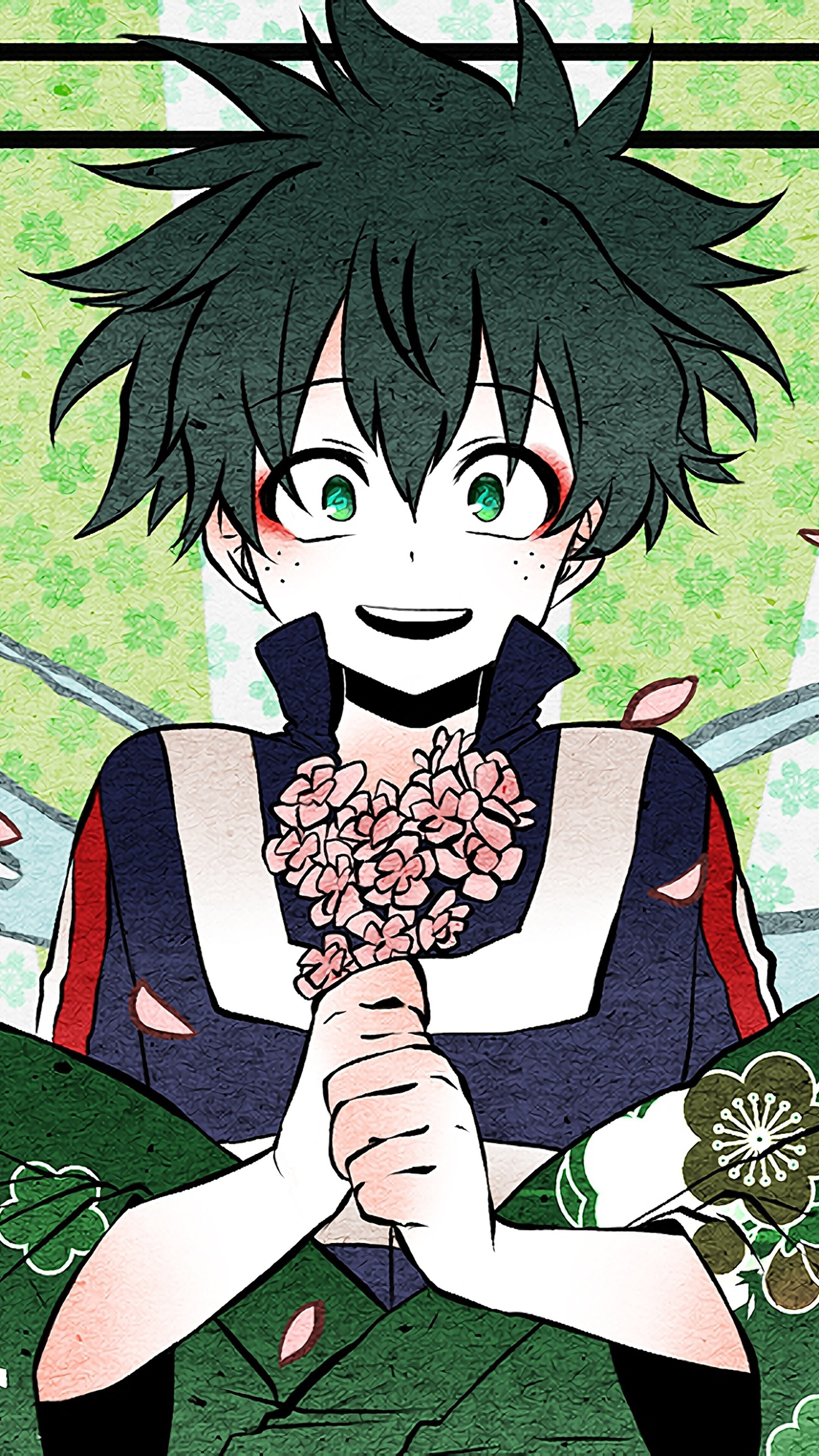 Izuku Midoriya from My Hero Academia 4K HD Phone Wallpaper