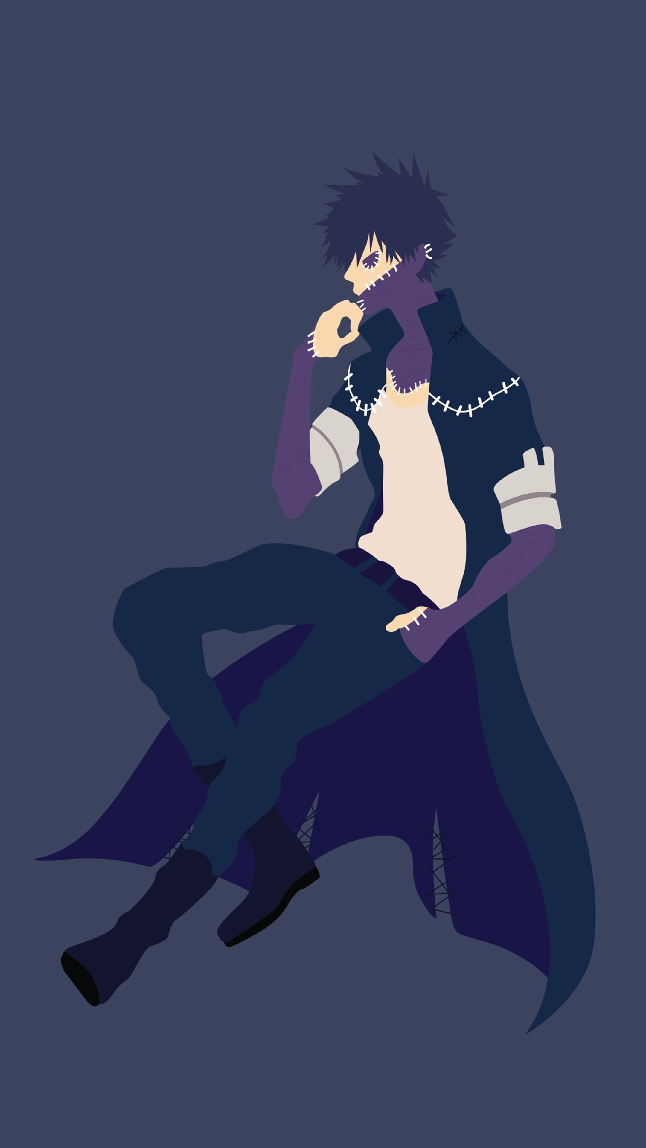 Dabi from My Hero Academia Minimalist 4K HD Phone Wallpaper