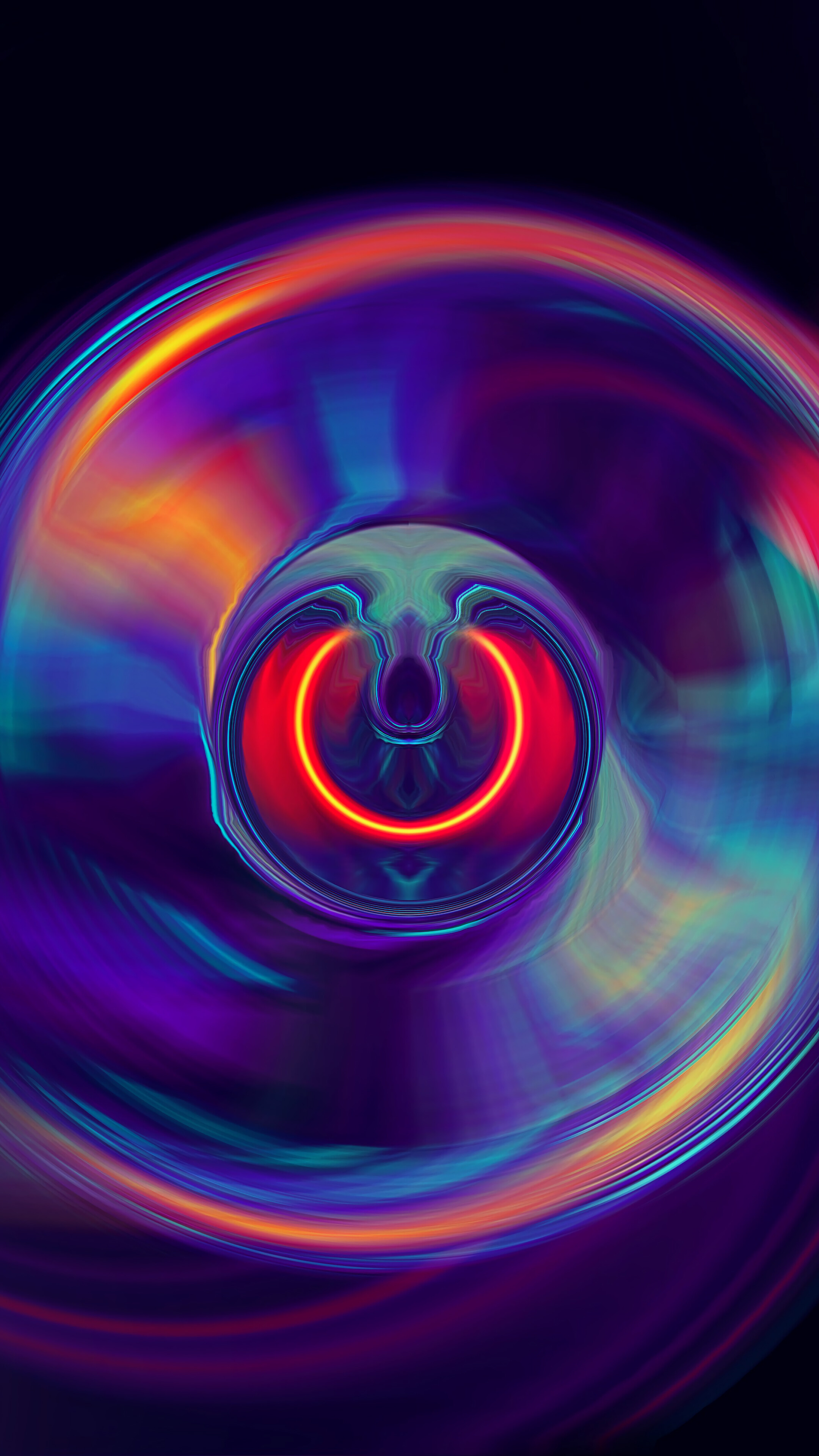 Abstract digital art with swirling colors HD Phone Wallpaper