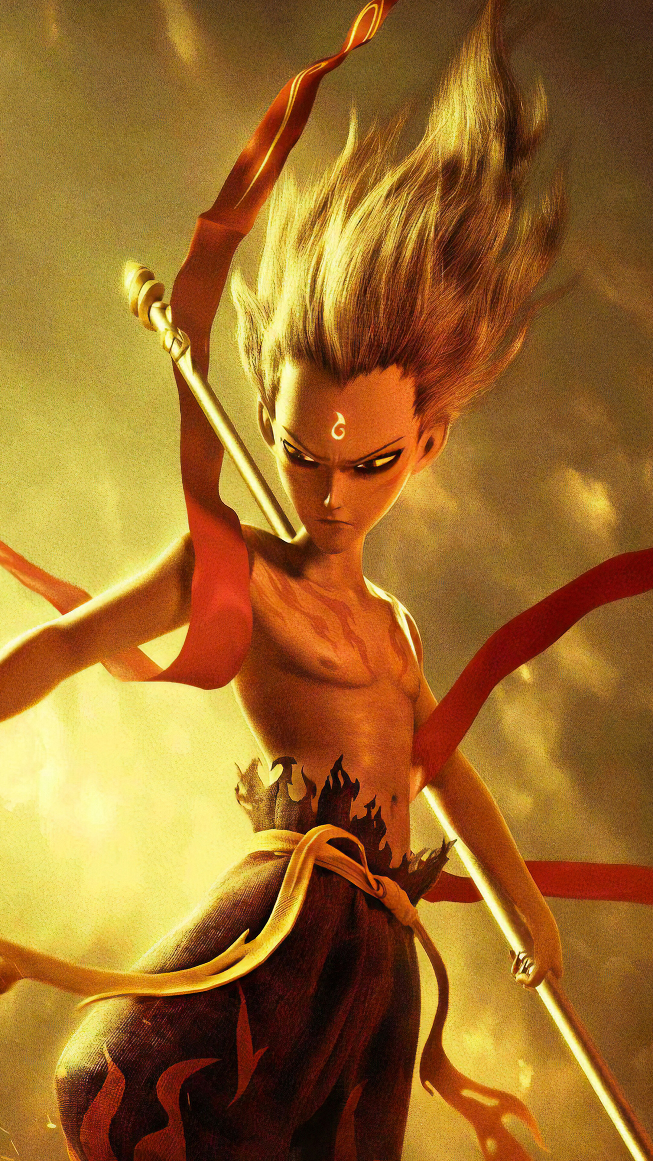 Nezha from Ne Zha 4K HD Phone Wallpaper