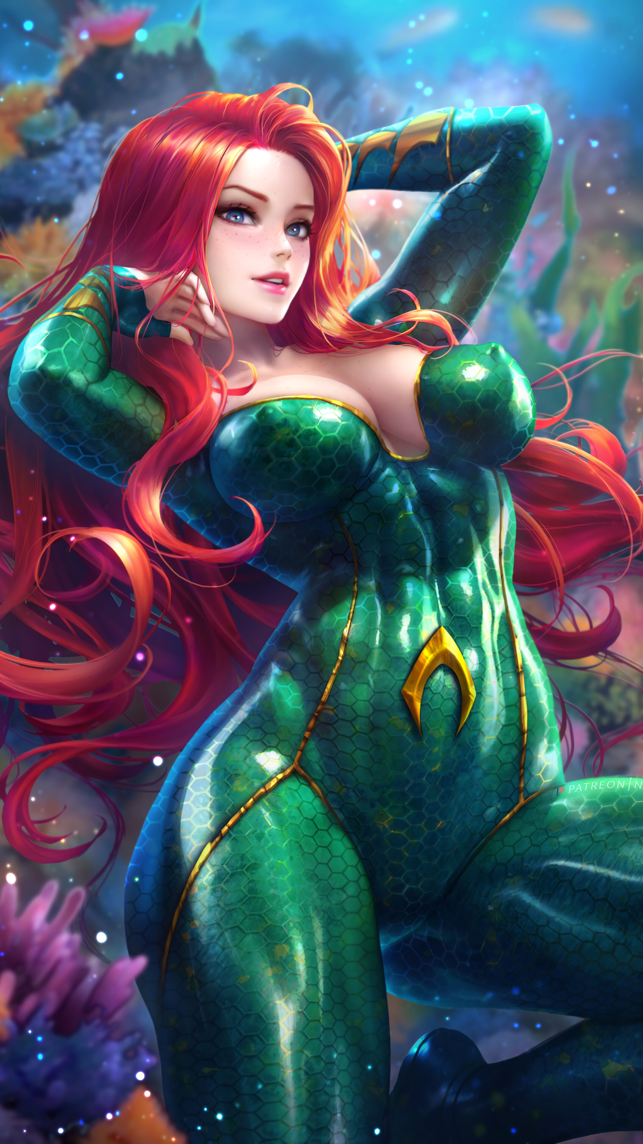 Mera from DC Comics 4K HD Phone Wallpaper
