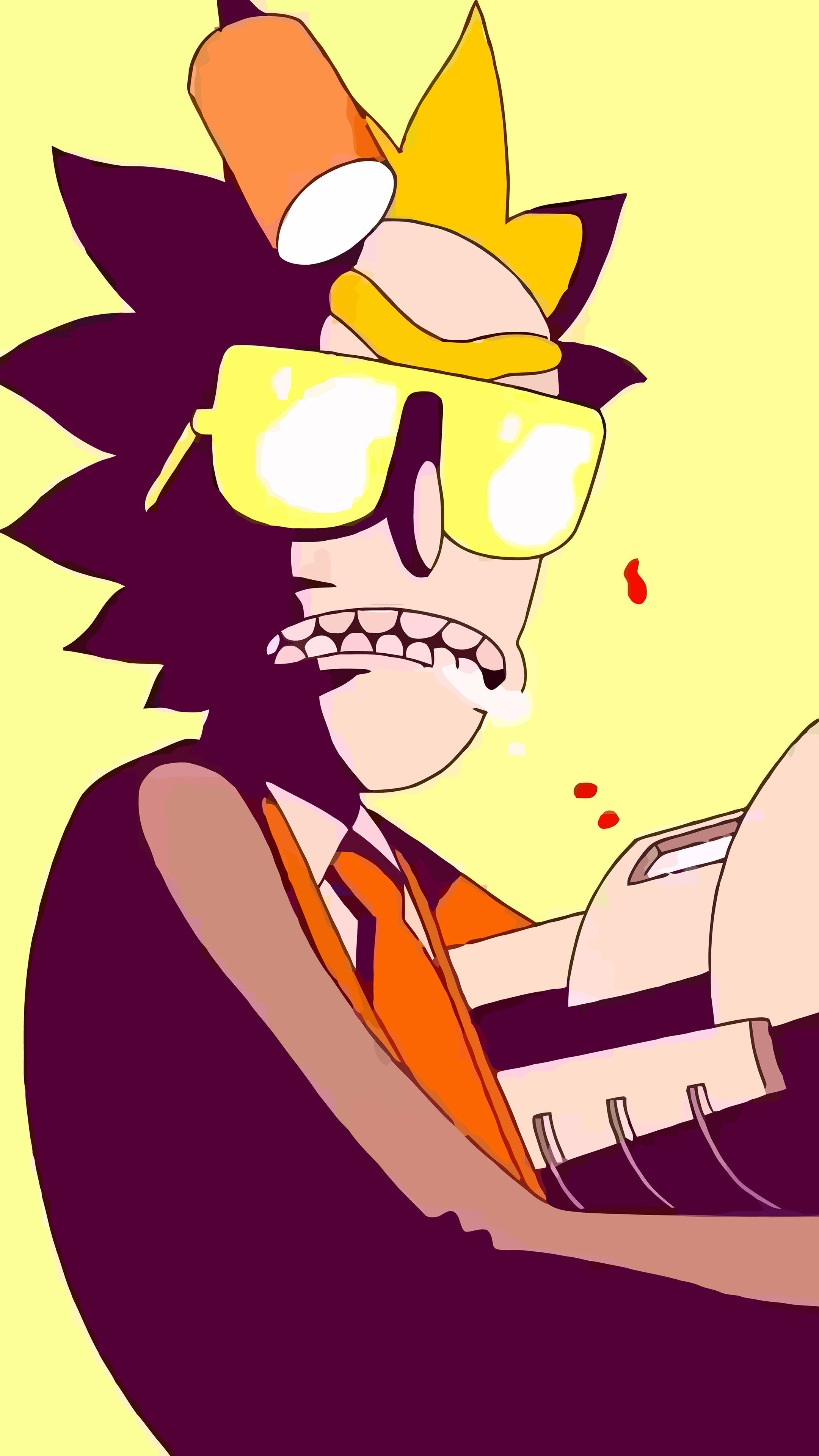 Rick Sanchez from Rick and Morty HD Phone Wallpaper