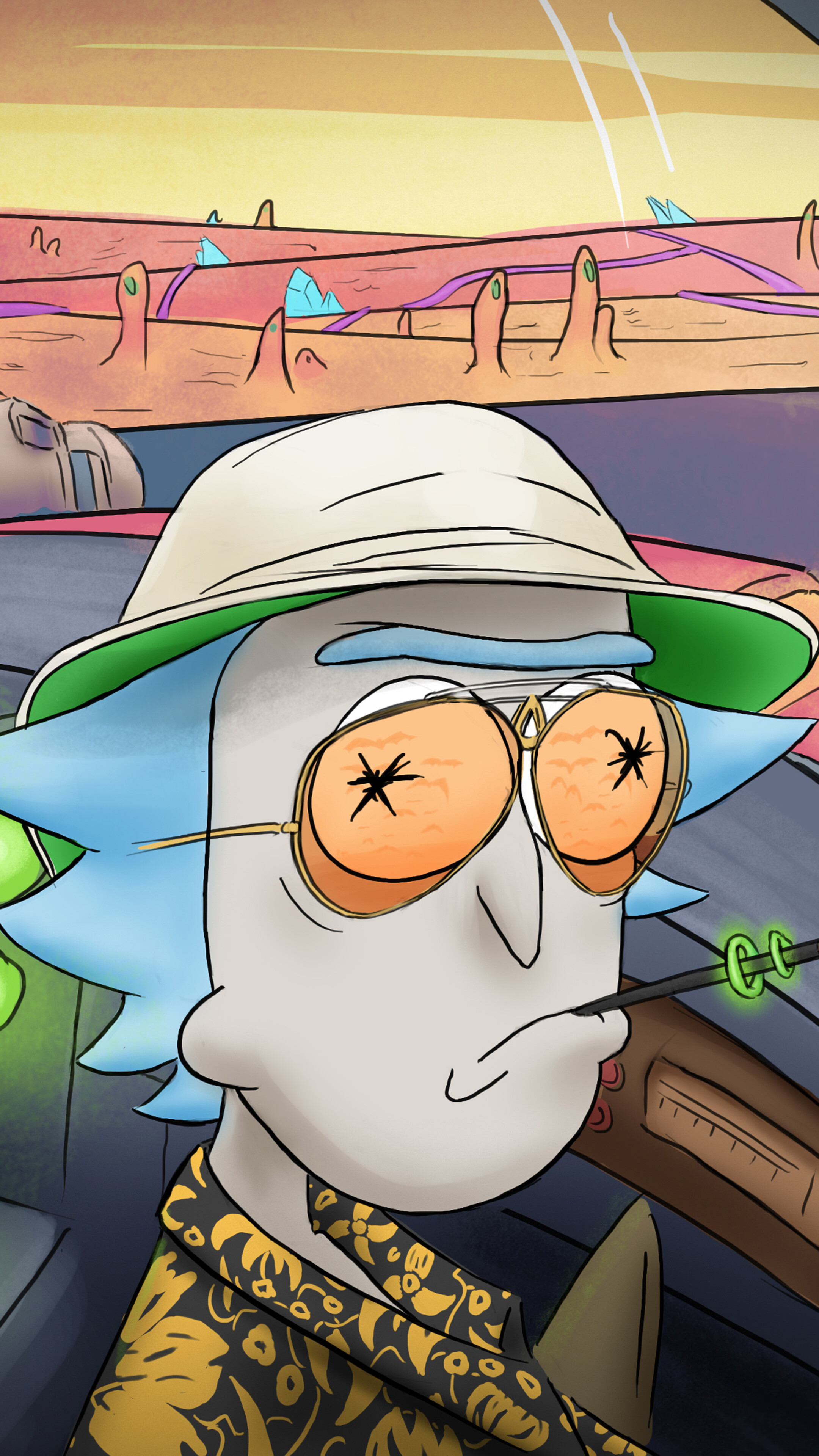 Rick Sanchez from Rick and Morty in 4K HD Phone Wallpaper