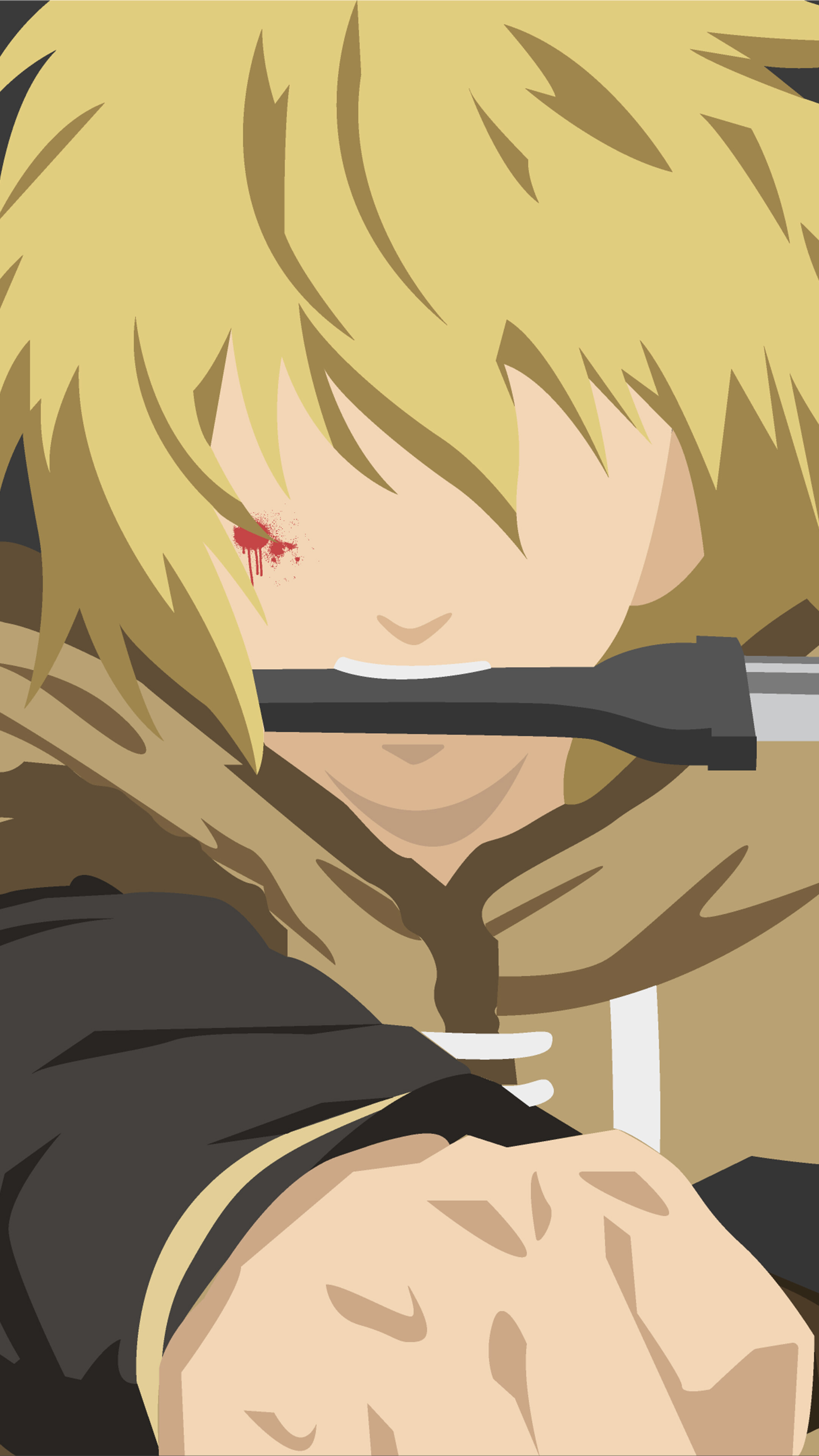 Thorfinn from Vinland Saga, Minimalist 4K HD Phone Wallpaper