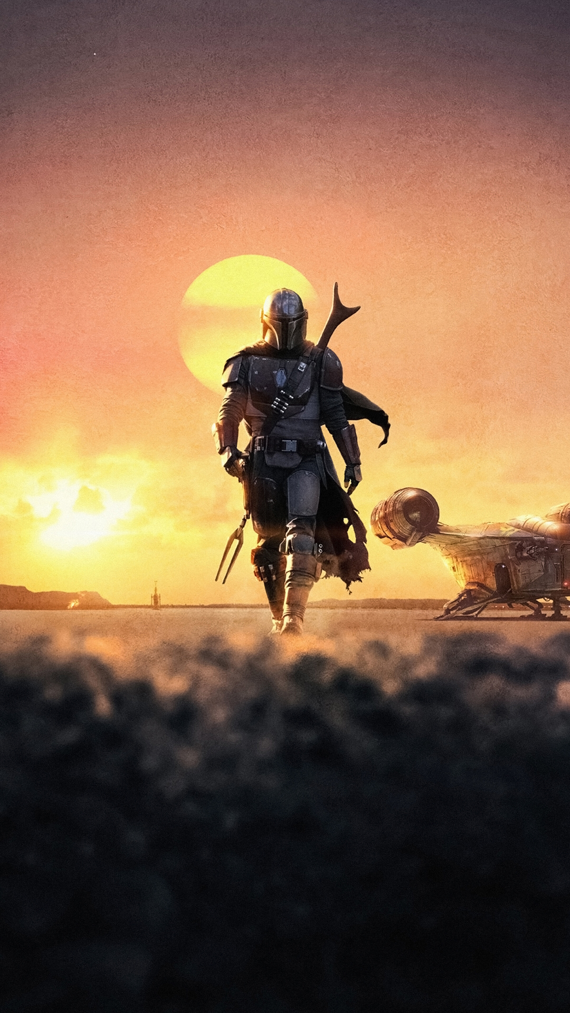 The Mandalorian Poster 4K HD Phone Wallpaper