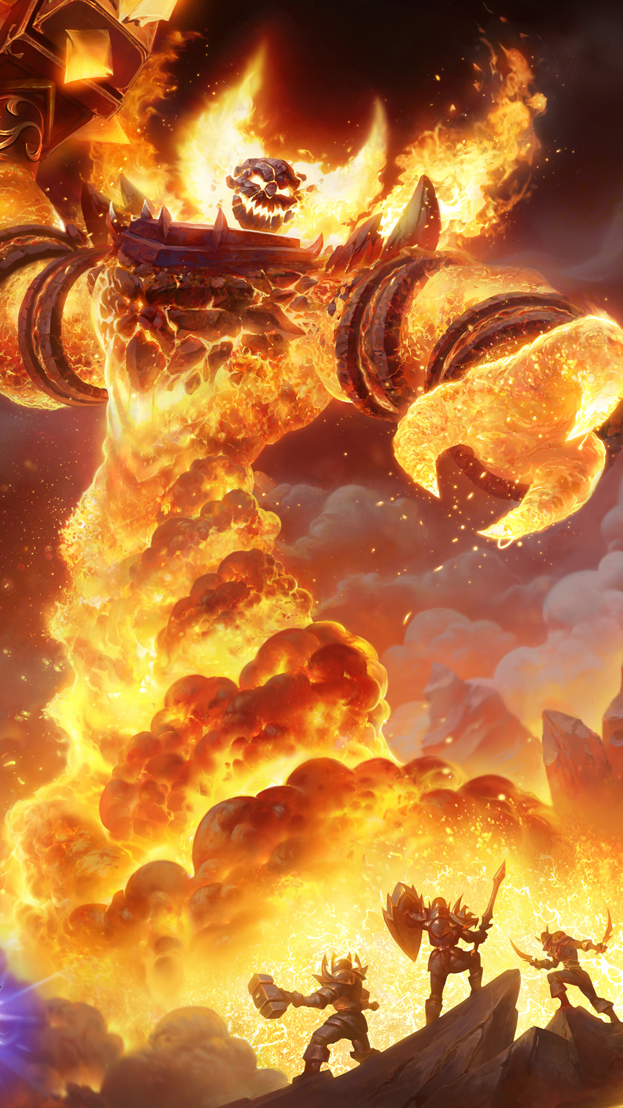 Ragnaros the Firelord from World of Warcraft Classic HD Phone Wallpaper