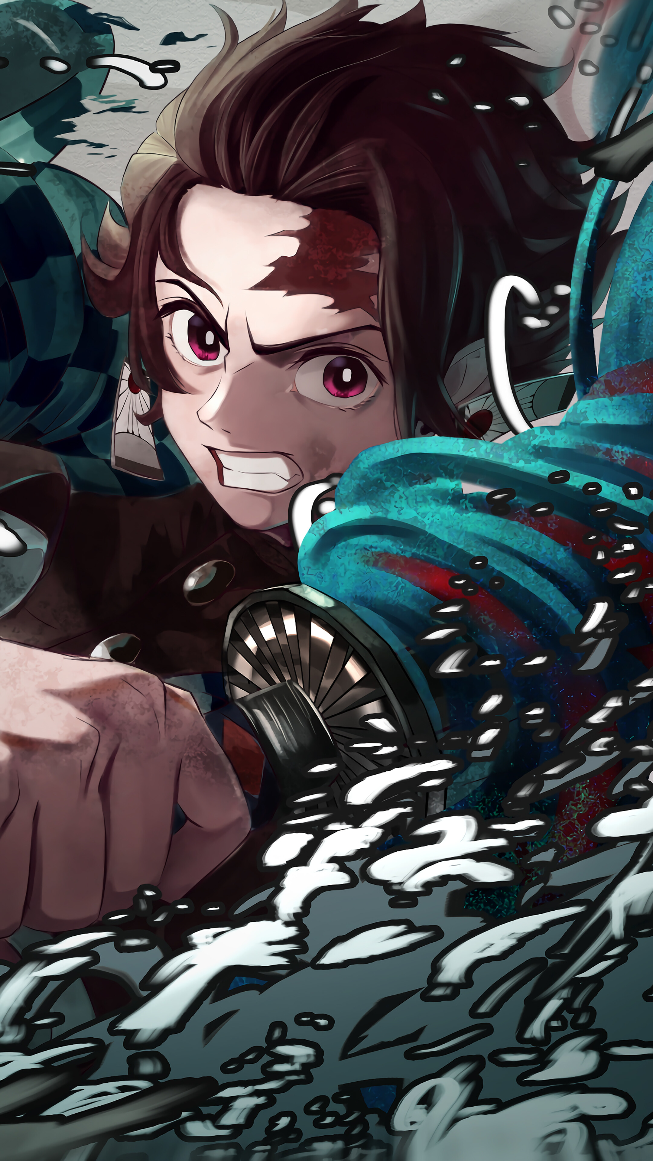Tanjiro Kamado from Demon Slayer 4K HD Phone Wallpaper