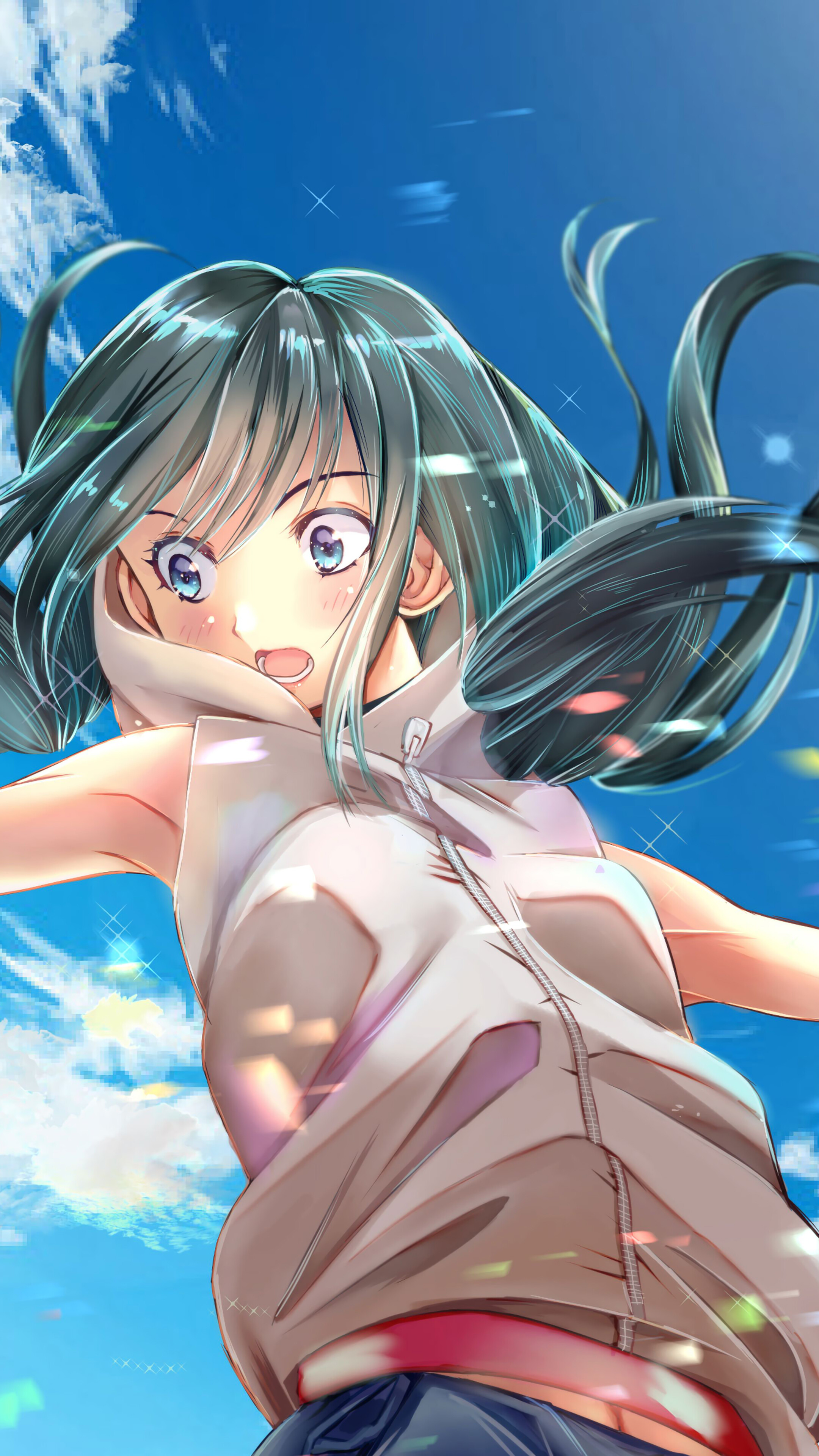 Hina Amano from Weathering With You 4K HD Phone Wallpaper