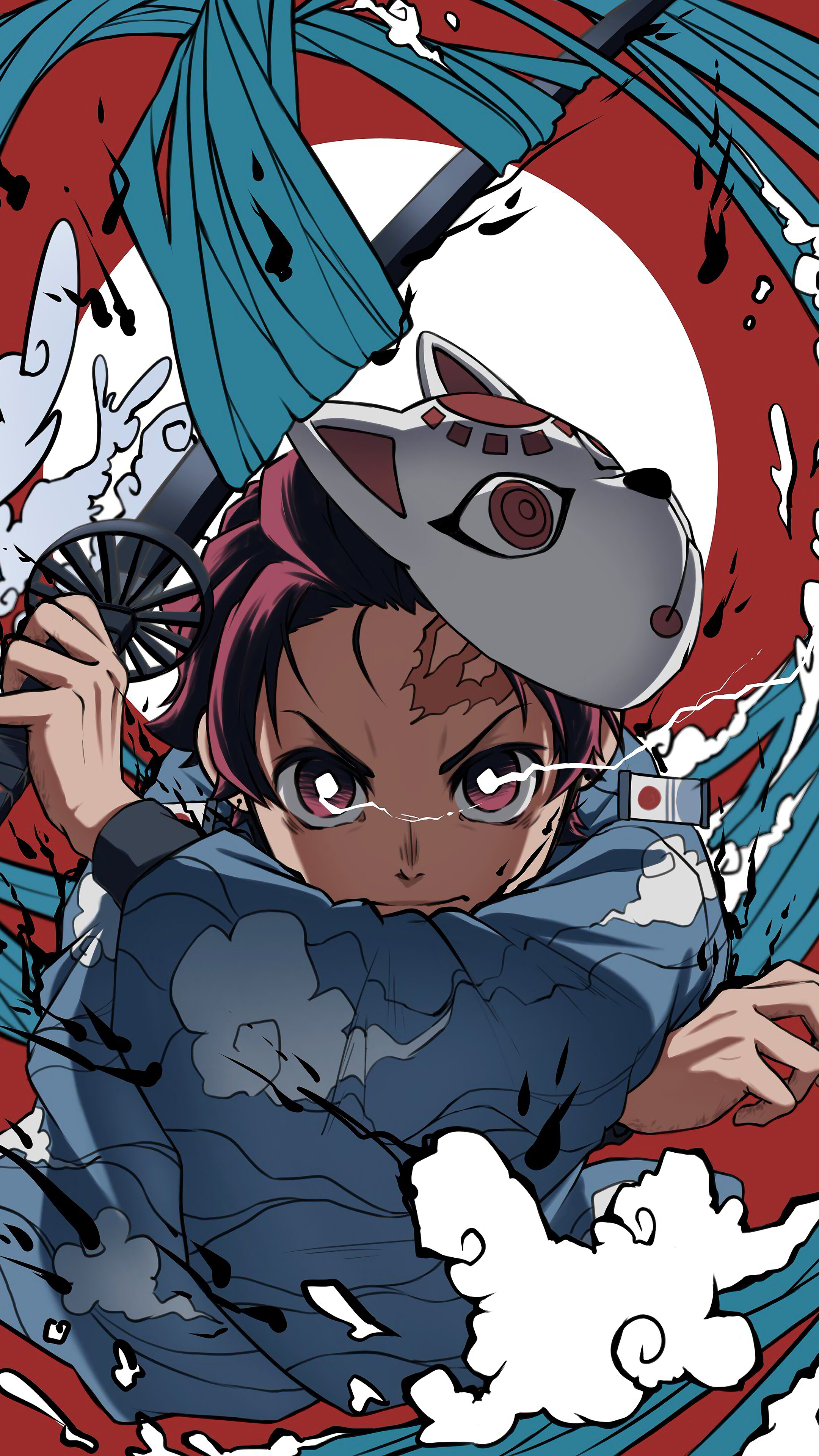 Tanjiro, Kimetsu no Yaiba, 4k HD Phone Wallpaper