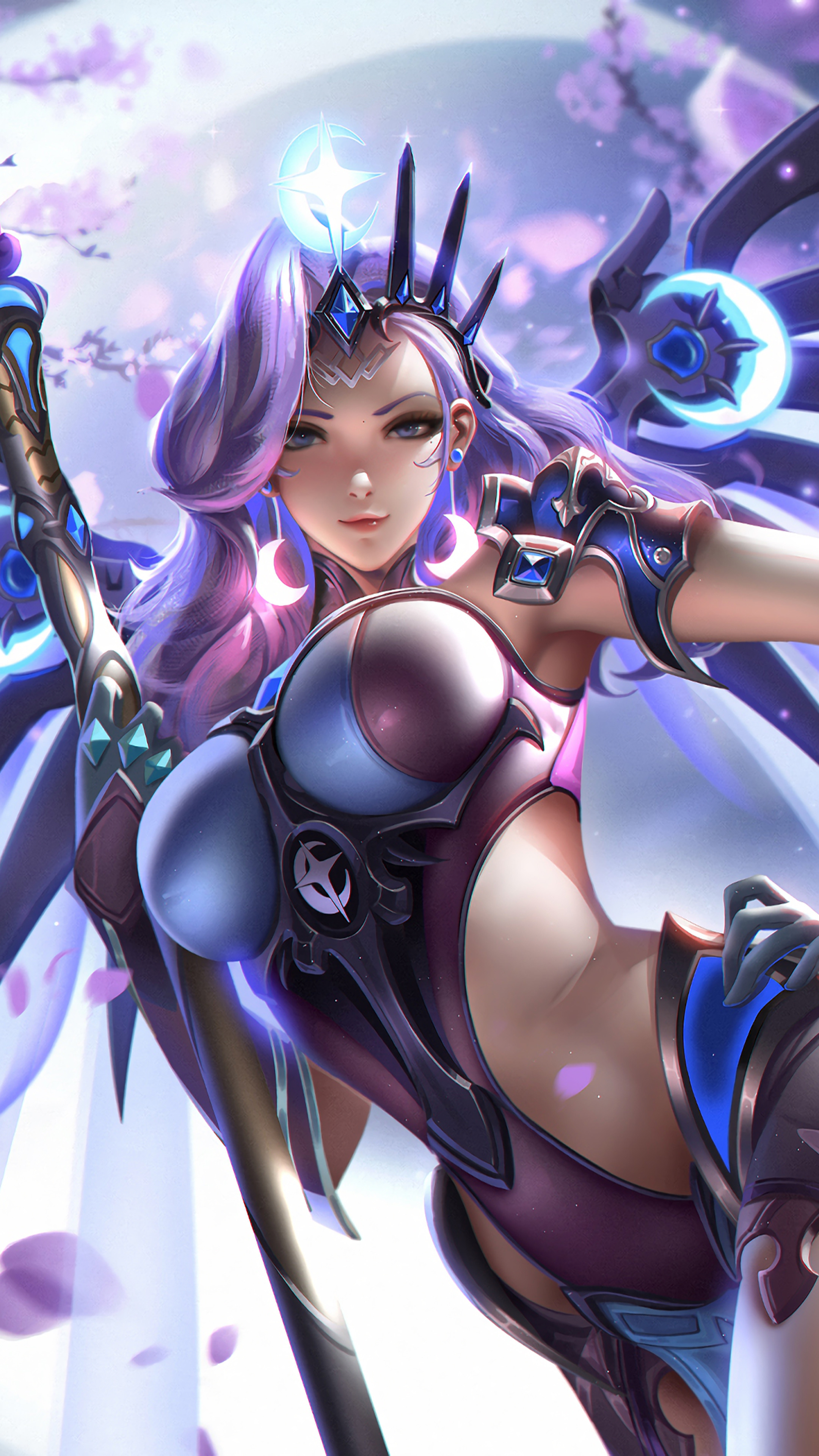 Mercy from Overwatch 4K HD Phone Wallpaper
