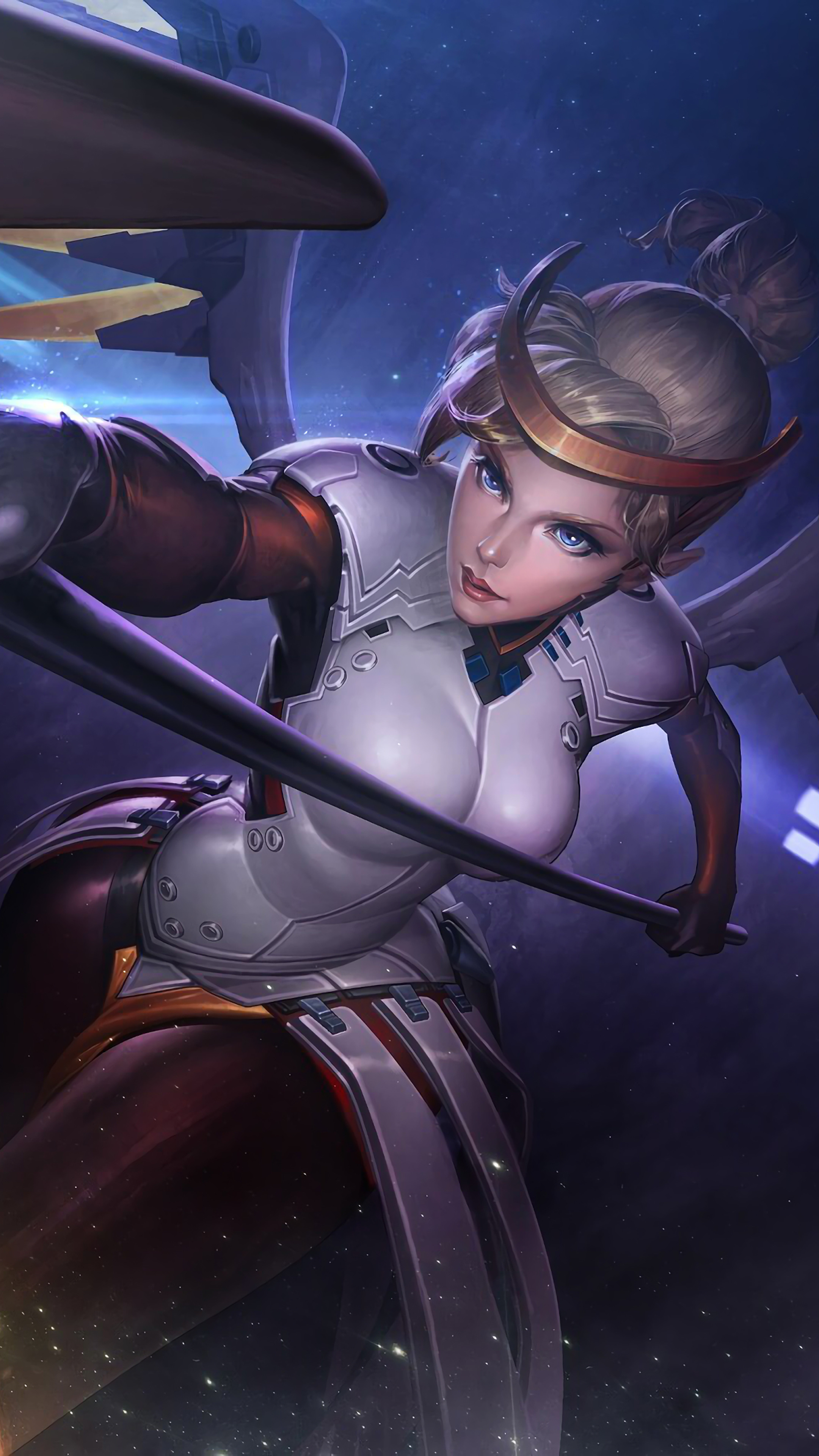 Mercy from Overwatch 4K HD Phone Wallpaper