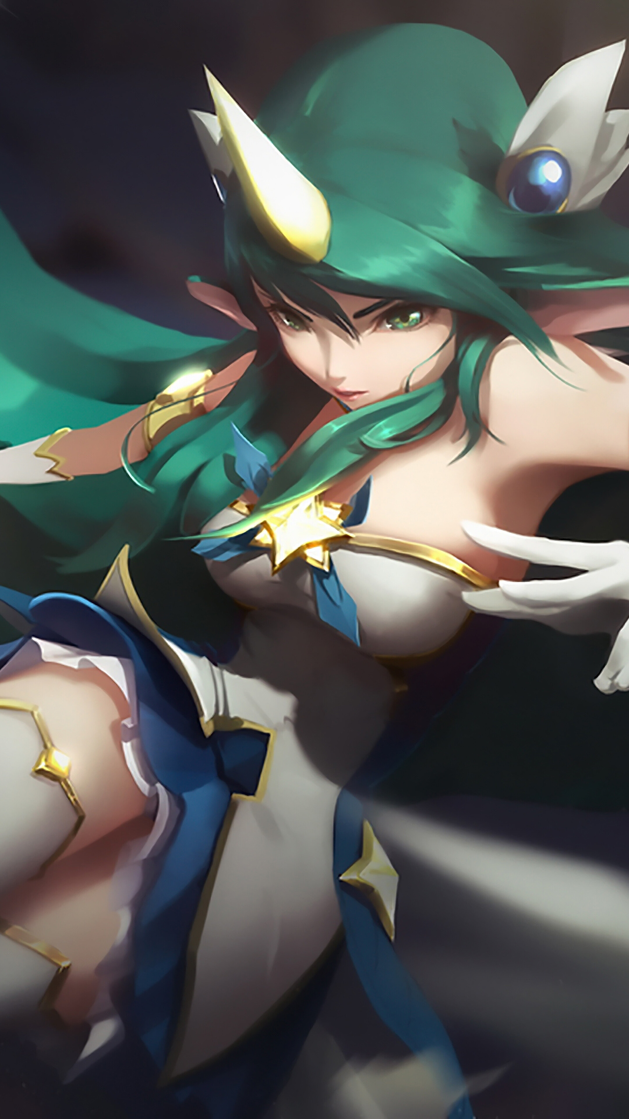 Star Guardian Soraka from League of Legends 4K HD Phone Wallpaper