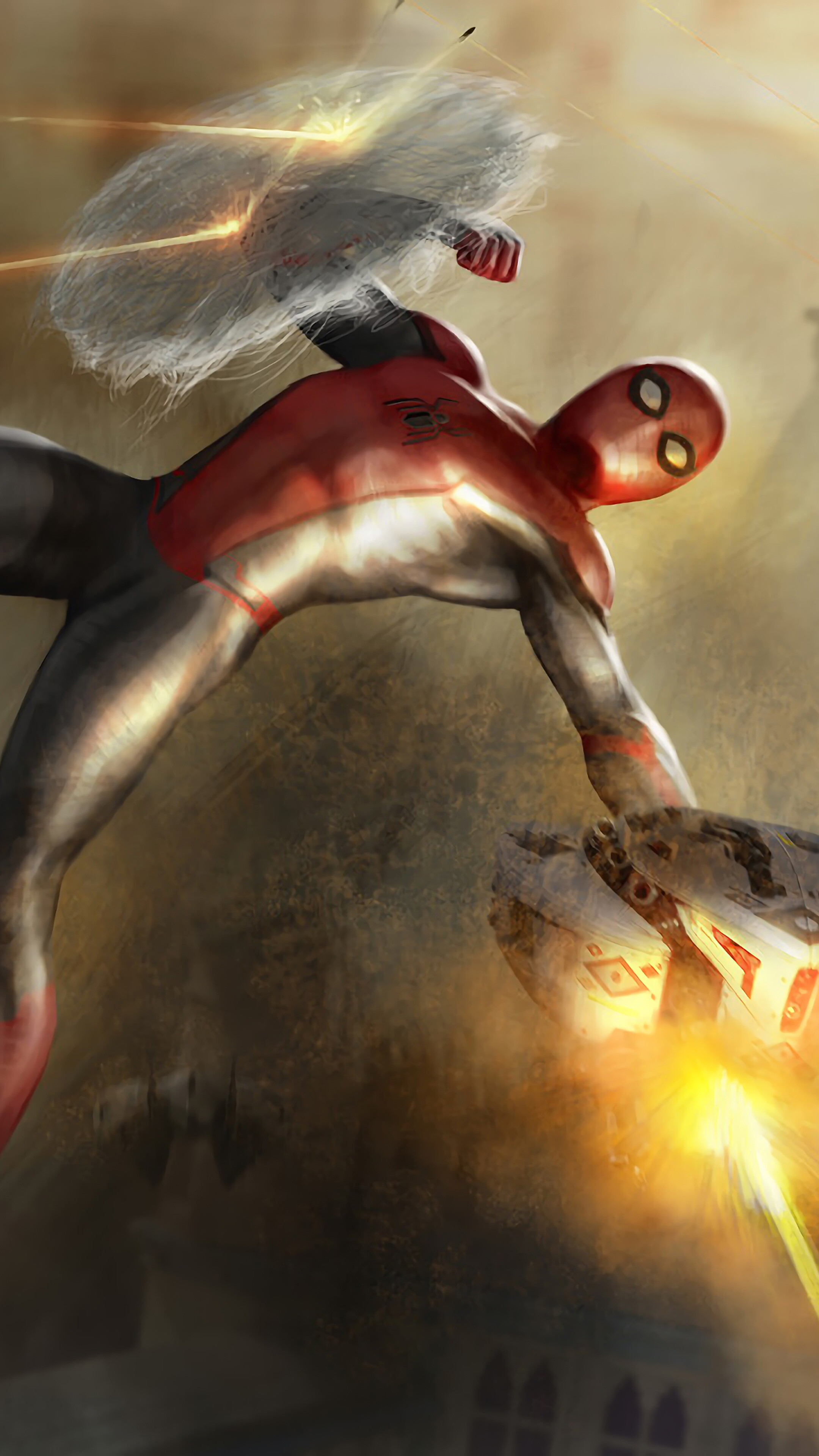Spider-Man from Spider-Man Far From Home in 4K HD Phone Wallpaper