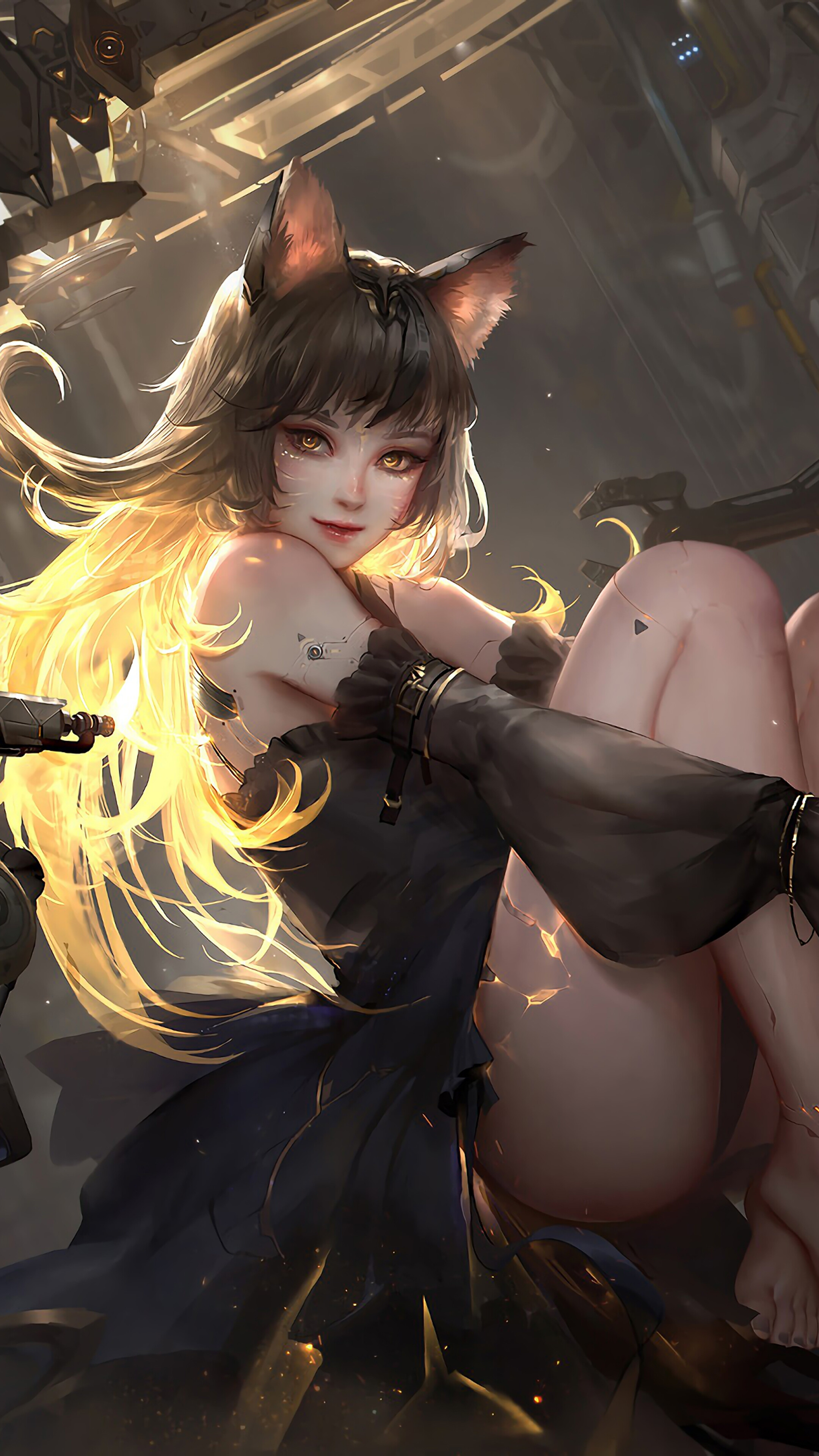Anime, Fantasy, Neko Girl, 4k HD Phone Wallpaper