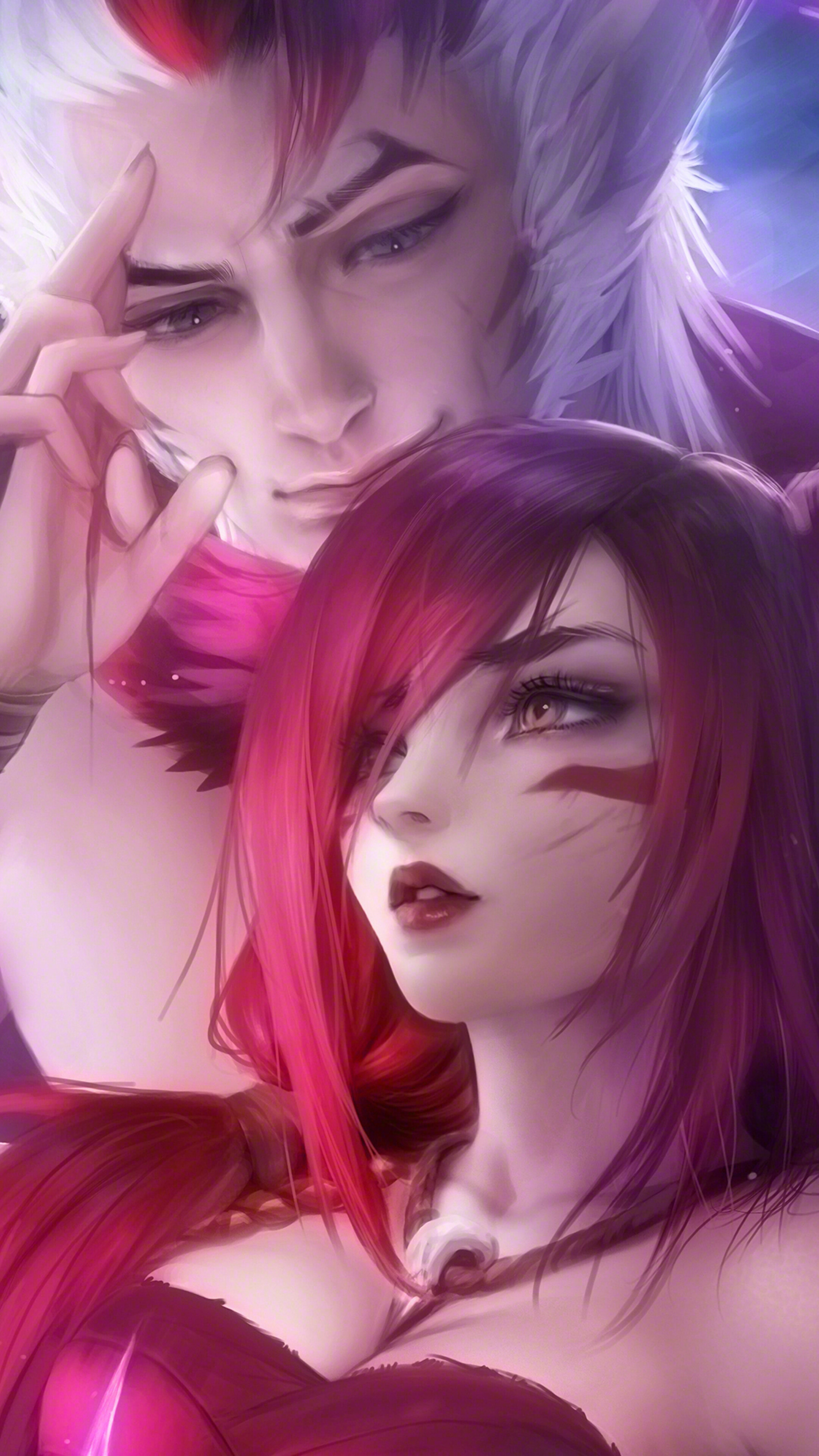 Xayah, Rakan, LoL, 4k HD Phone Wallpaper