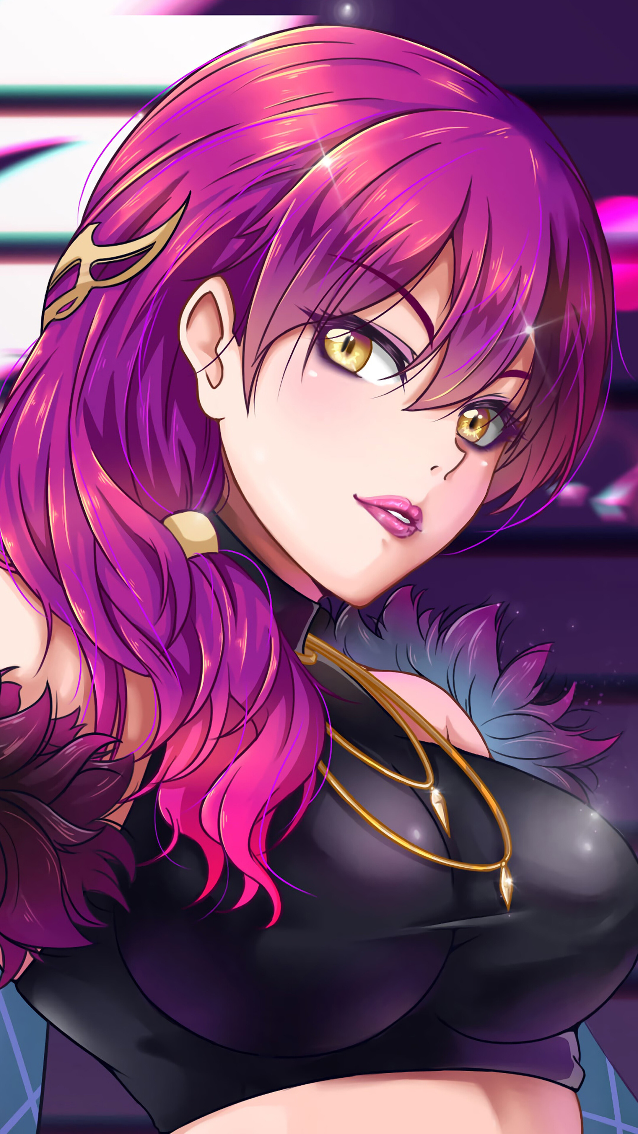 Evelynn from LoL K/DA 4K HD Phone Wallpaper