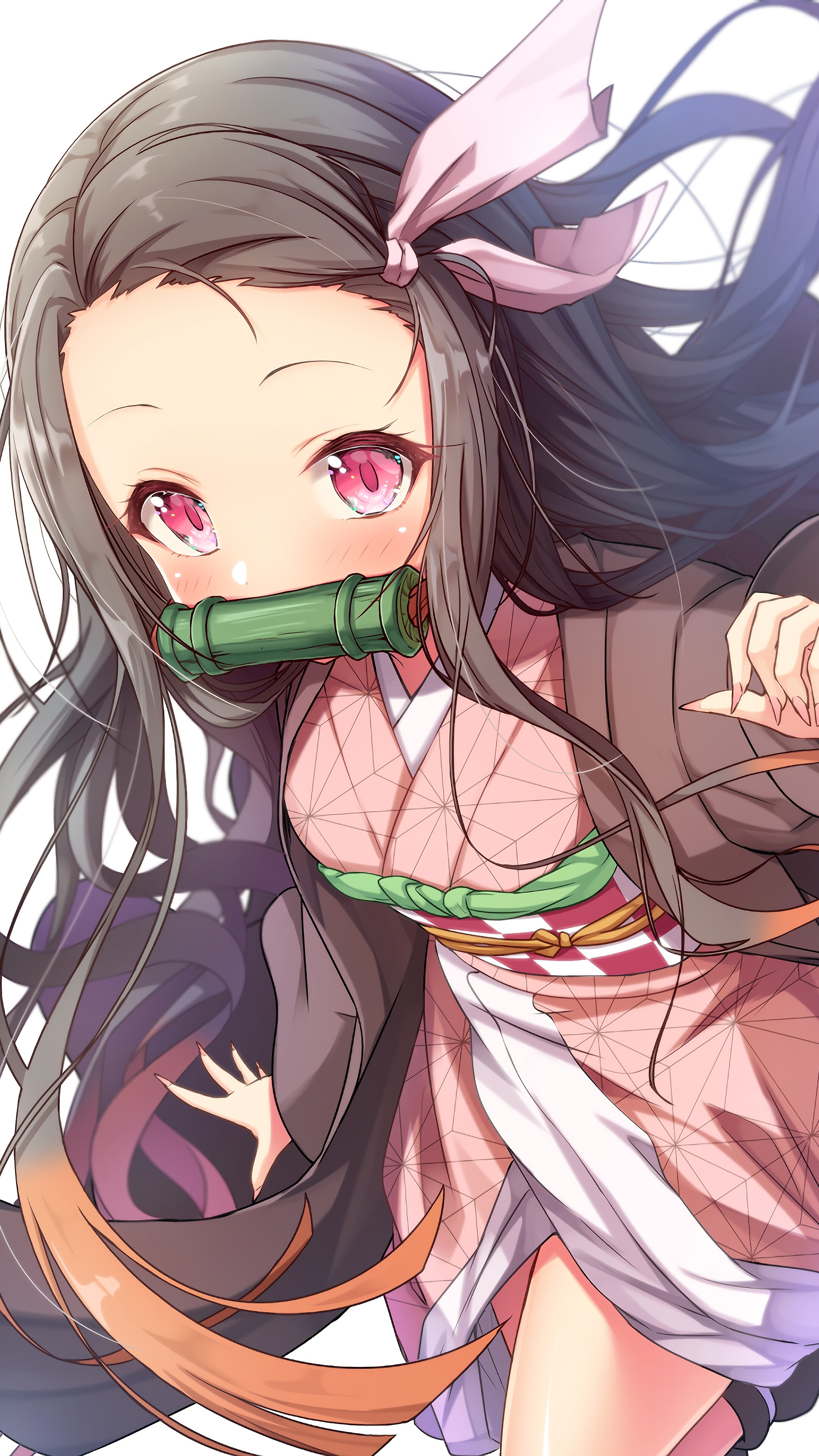 Nezuko, Kimetsu no Yaiba, 4k HD Phone Wallpaper