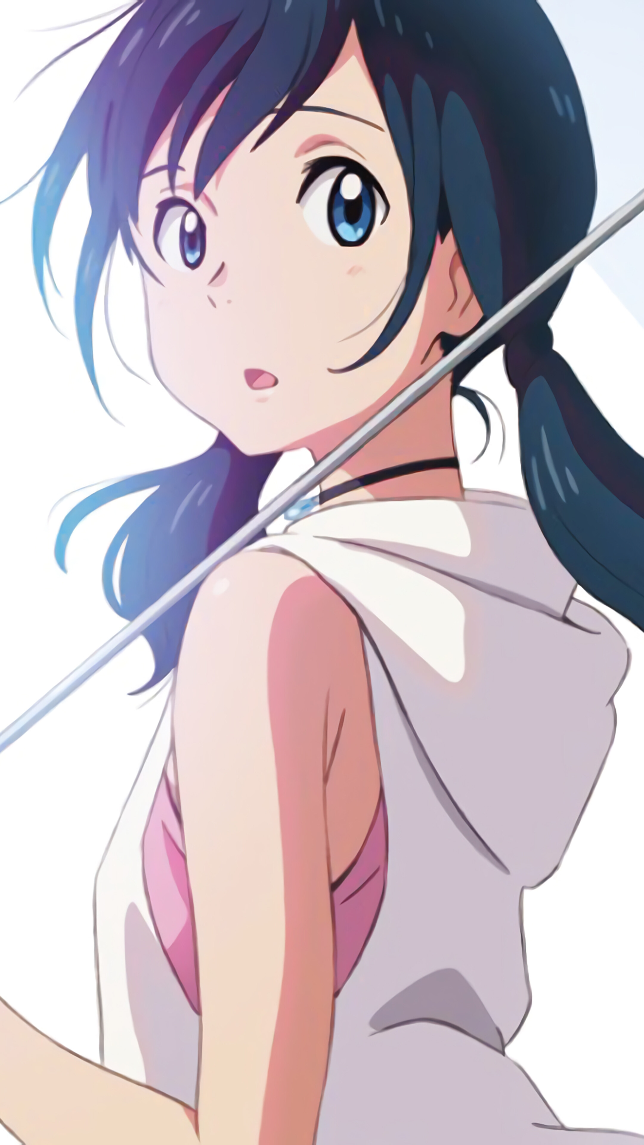 Hina Amano from Weathering With You 4K HD Phone Wallpaper