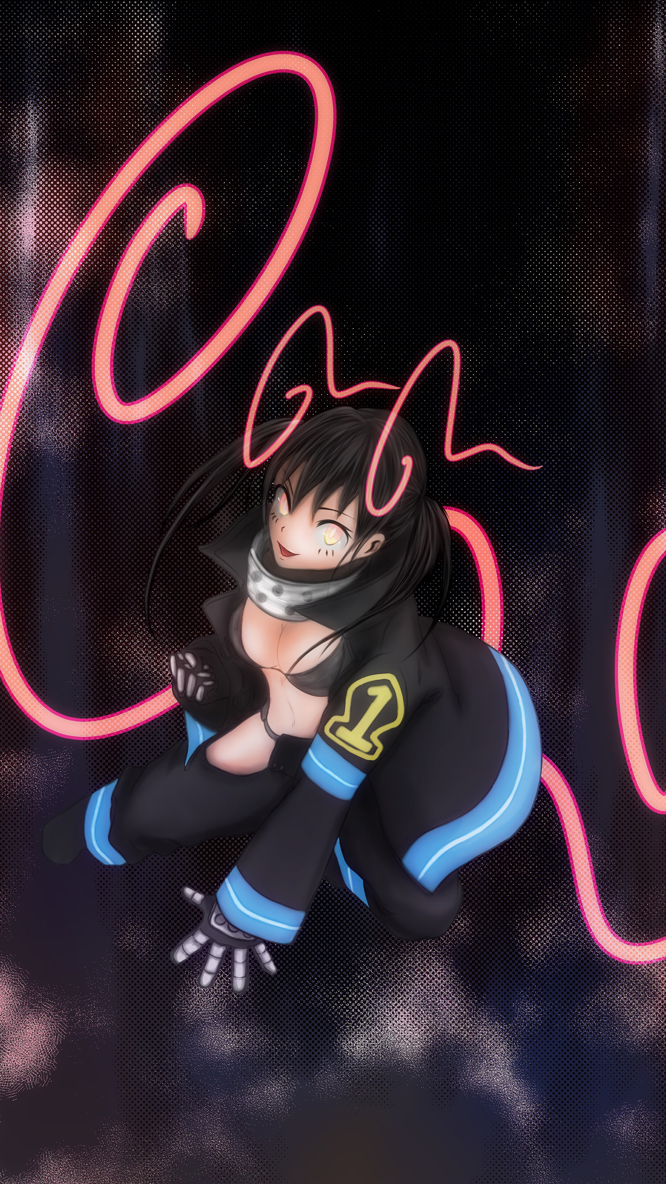 Tamaki Kotatsu from Fire Force 4K HD Phone Wallpaper