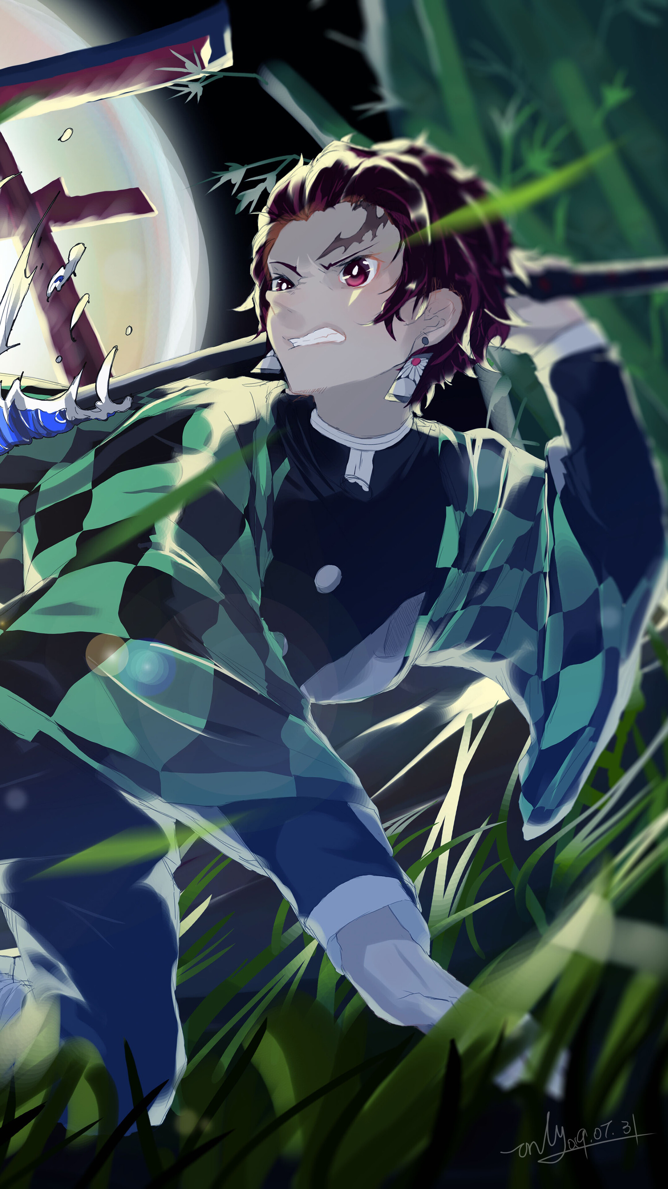 Tanjiro Kamado from Demon Slayer HD Phone Wallpaper