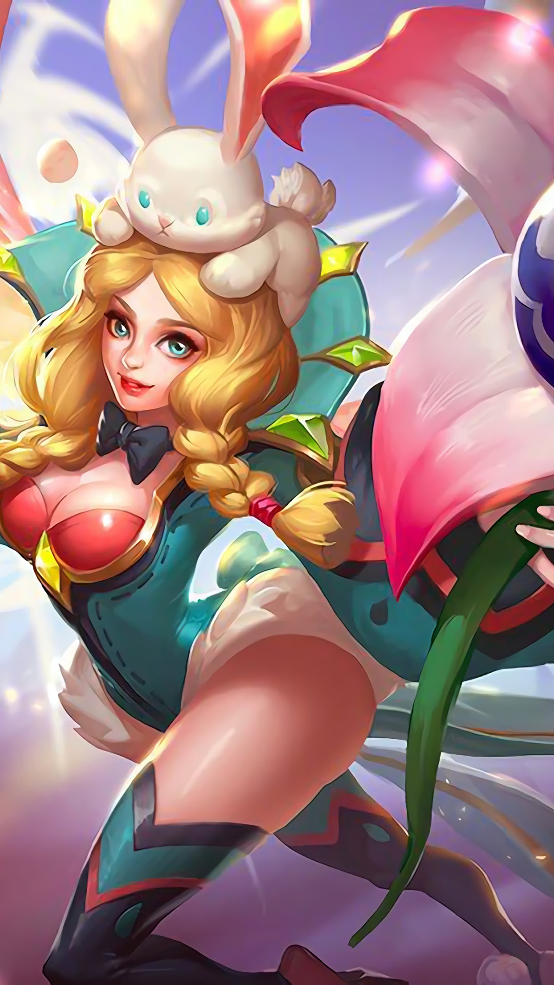 Rafaela from Mobile Legends Flower Fairy Skin HD Phone Wallpaper