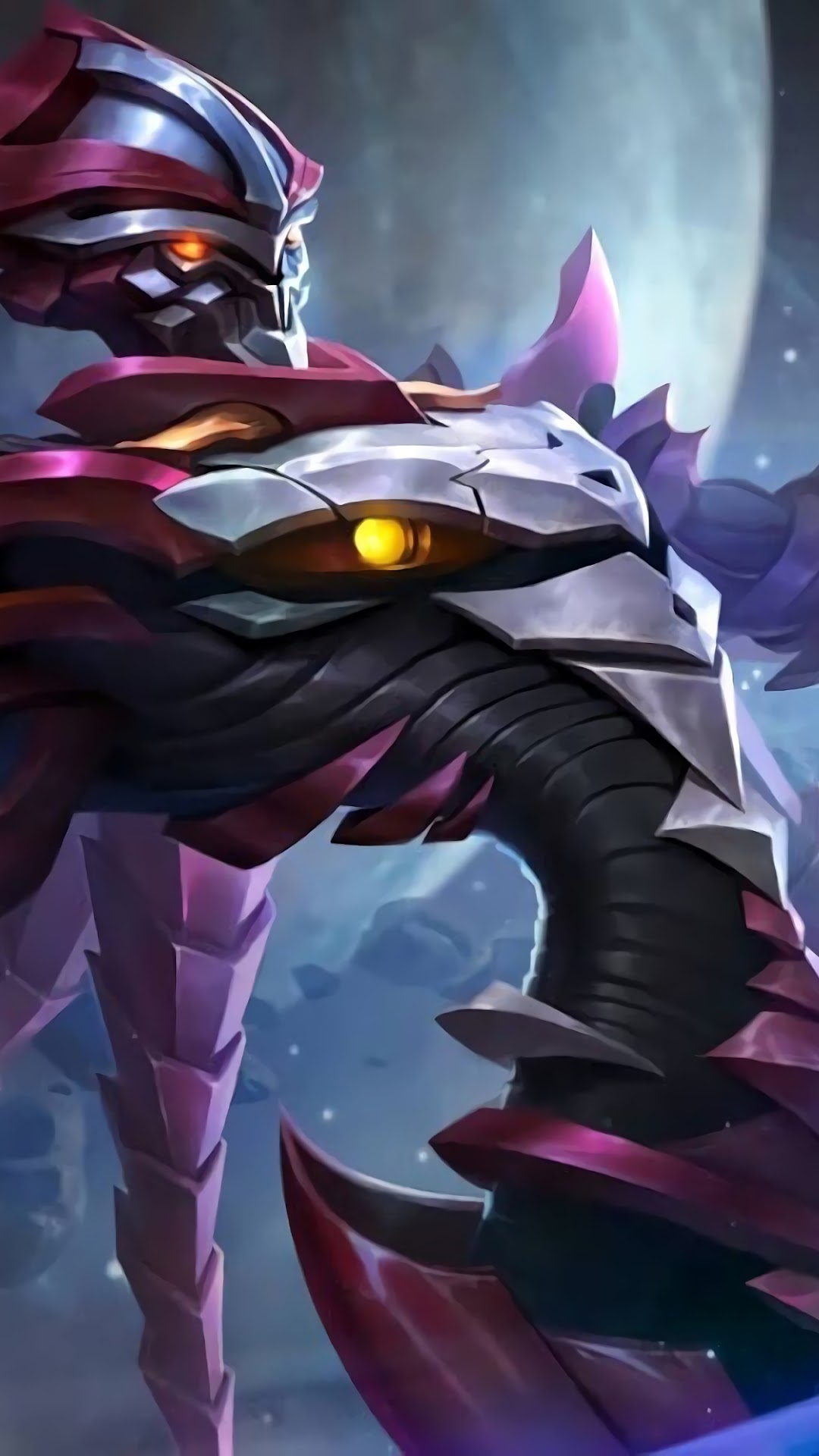 Zhask from Mobile Legends: Bang Bang, Crystallized Predator skin HD Phone Wallpaper