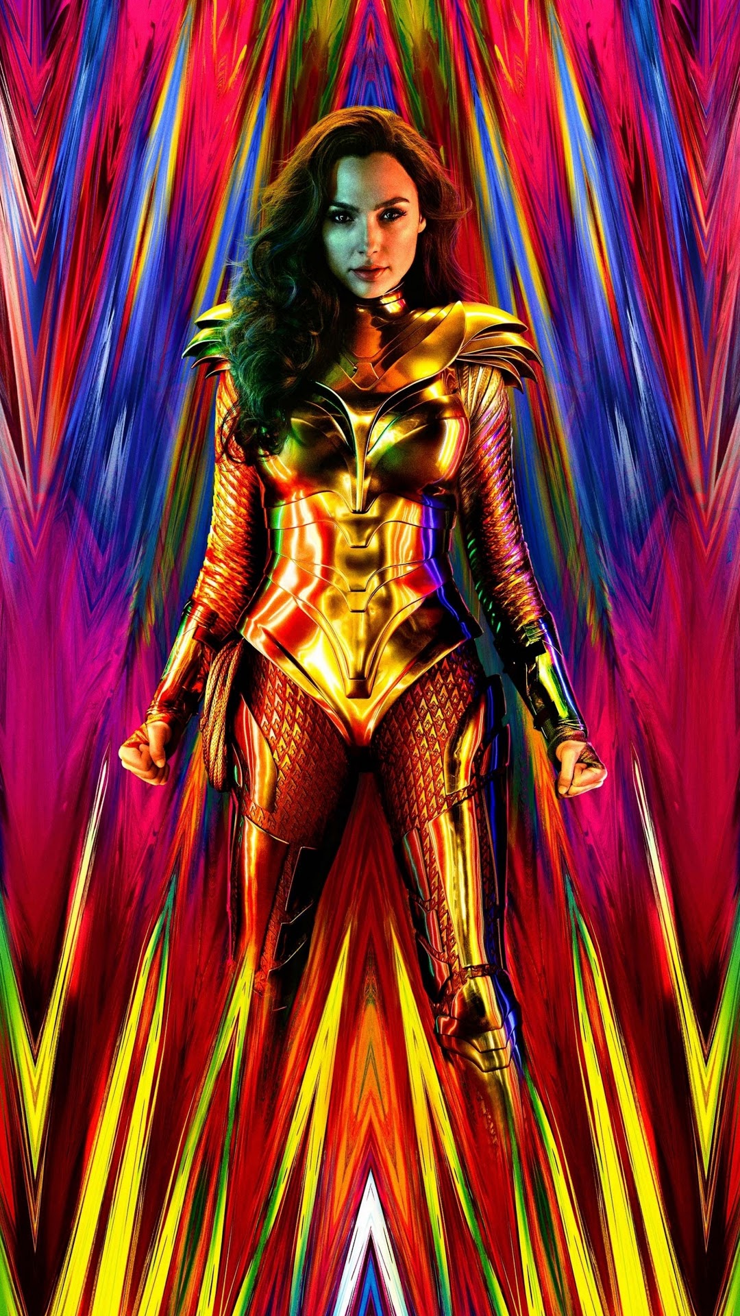 Wonder Woman in Golden Armor from Wonder Woman 1984 HD Phone Wallpaper