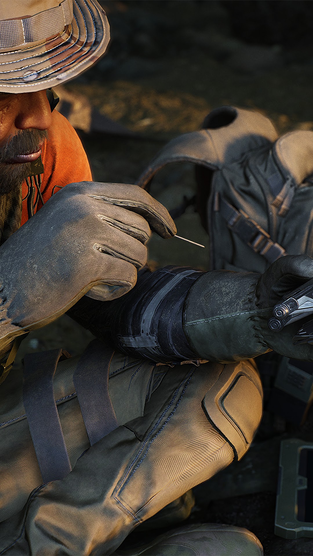 Ghost Recon Breakpoint soldier tending to wound HD Phone Wallpaper