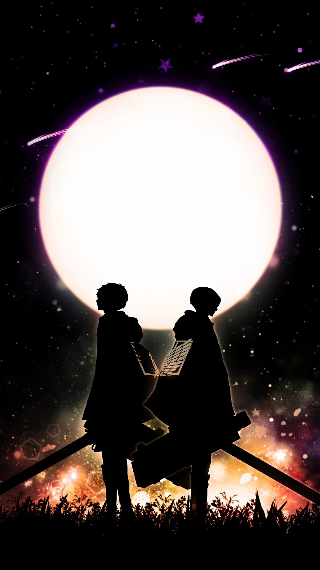 Eren and Levi from Attack on Titan HD Phone Wallpaper