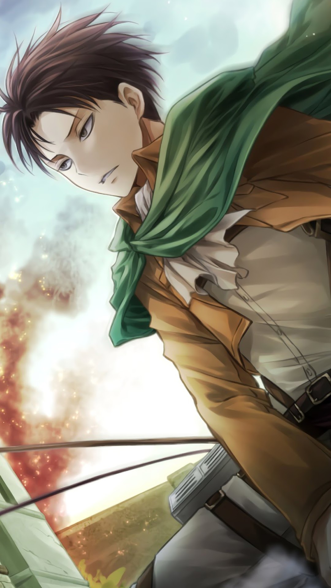 Levi Ackerman from Attack on Titan HD Phone Wallpaper