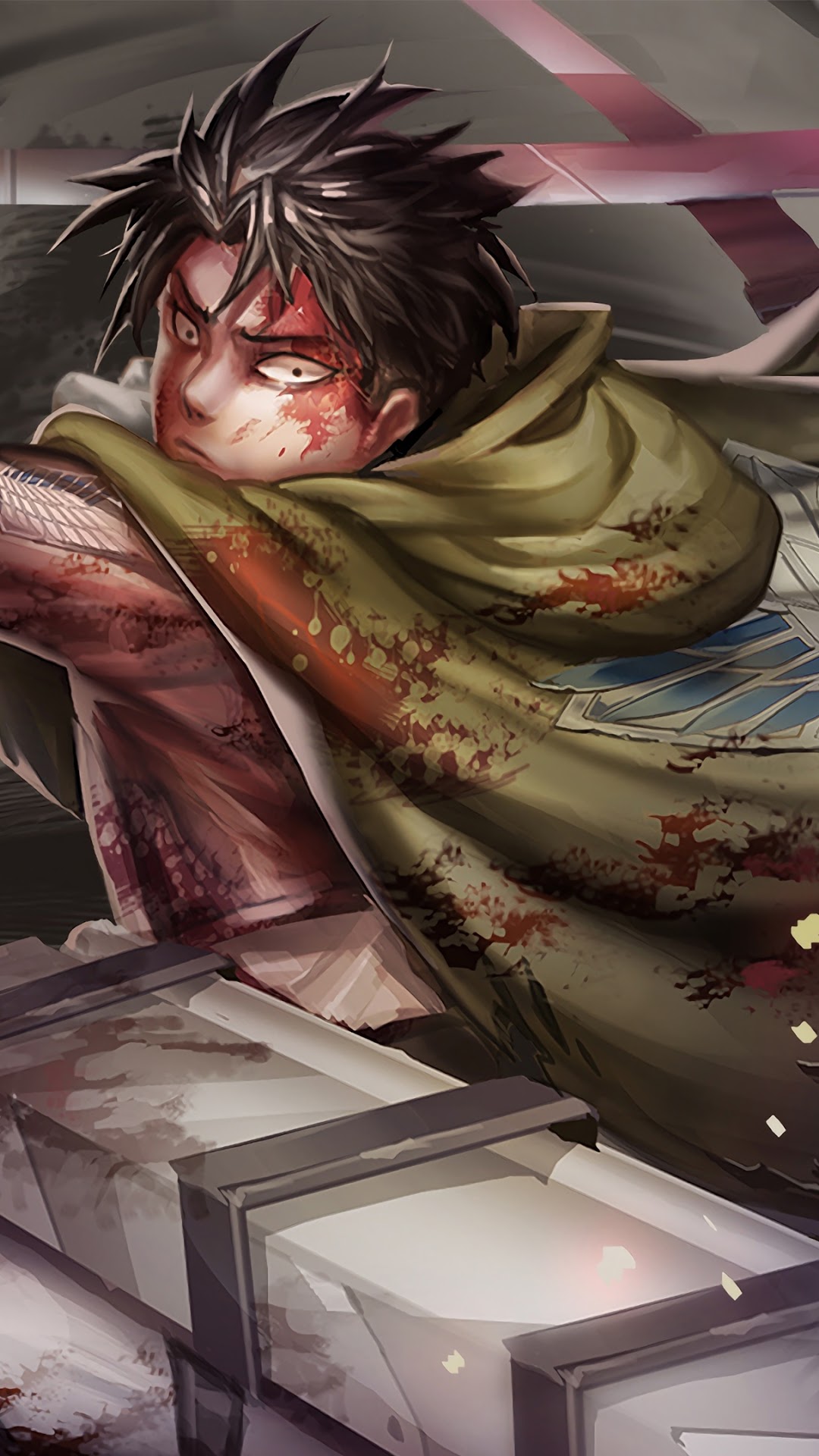 Levi Ackerman from Attack on Titan HD Phone Wallpaper