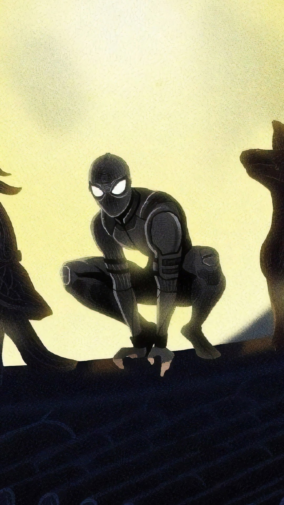 Spider-Man in Stealth Suit HD Phone Wallpaper