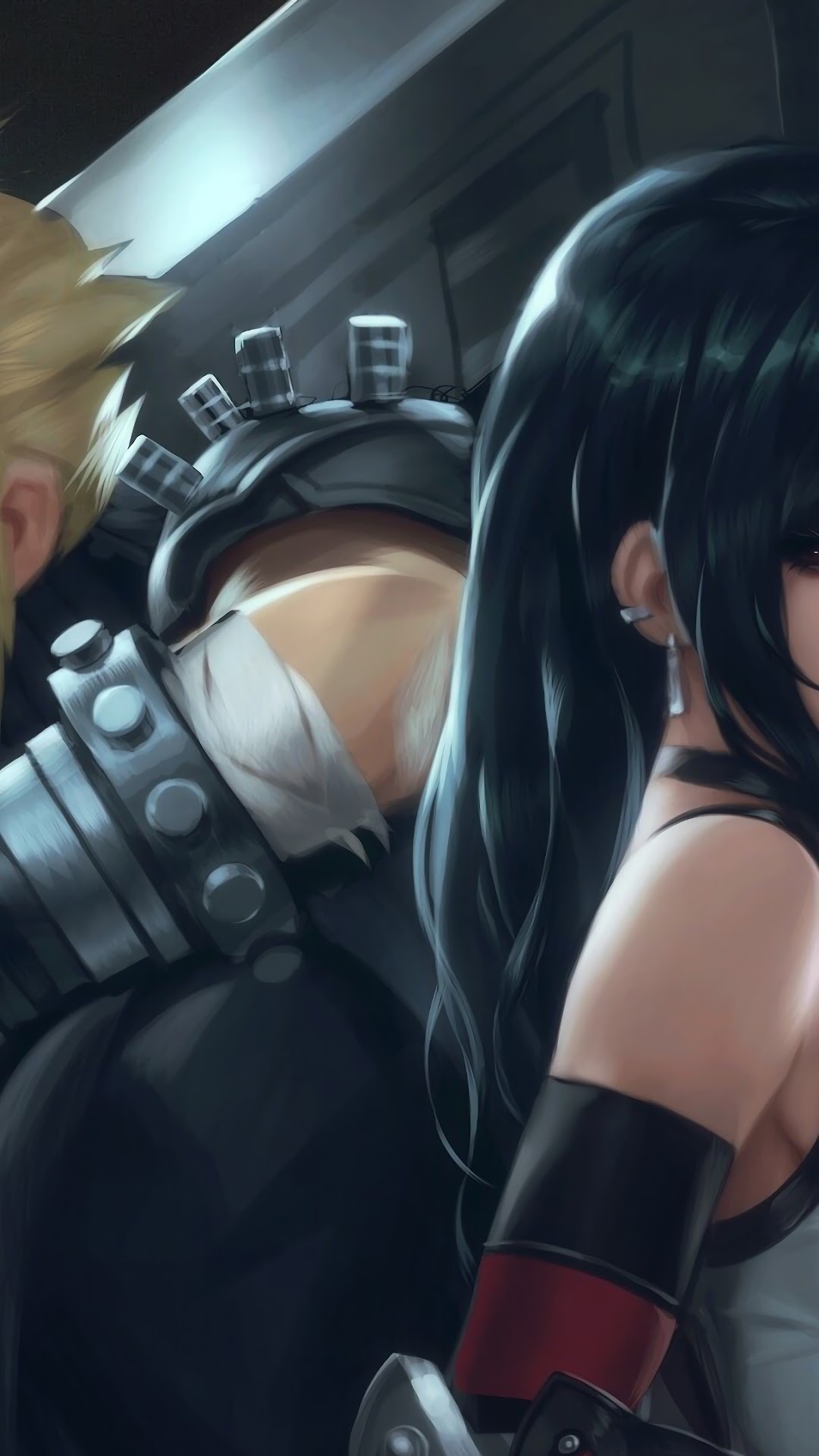 Cloud Strife and Tifa Lockhart from Final Fantasy 7 Remake HD Phone Wallpaper