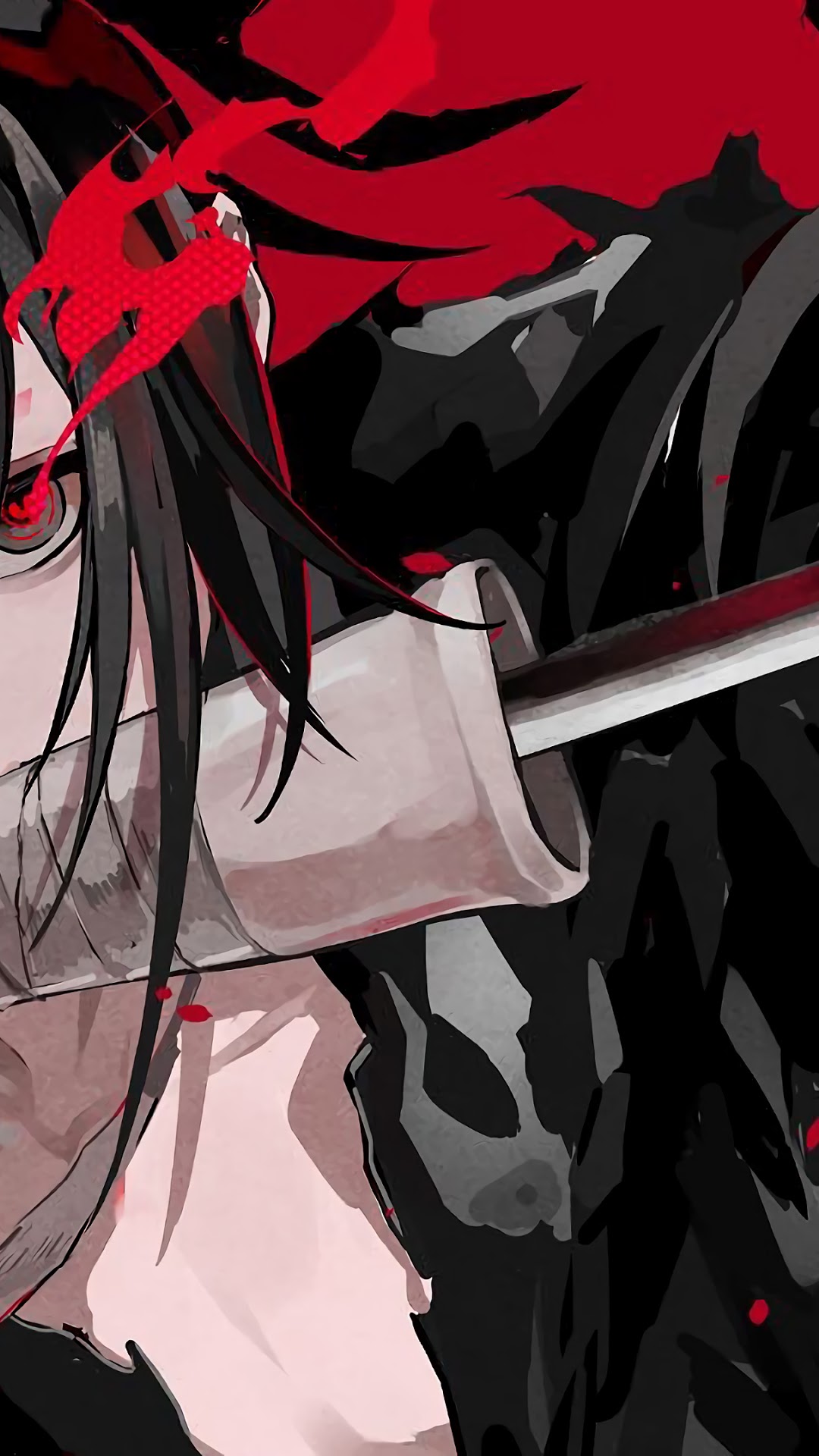 Hyakkimaru from Dororo holding a sword HD Phone Wallpaper