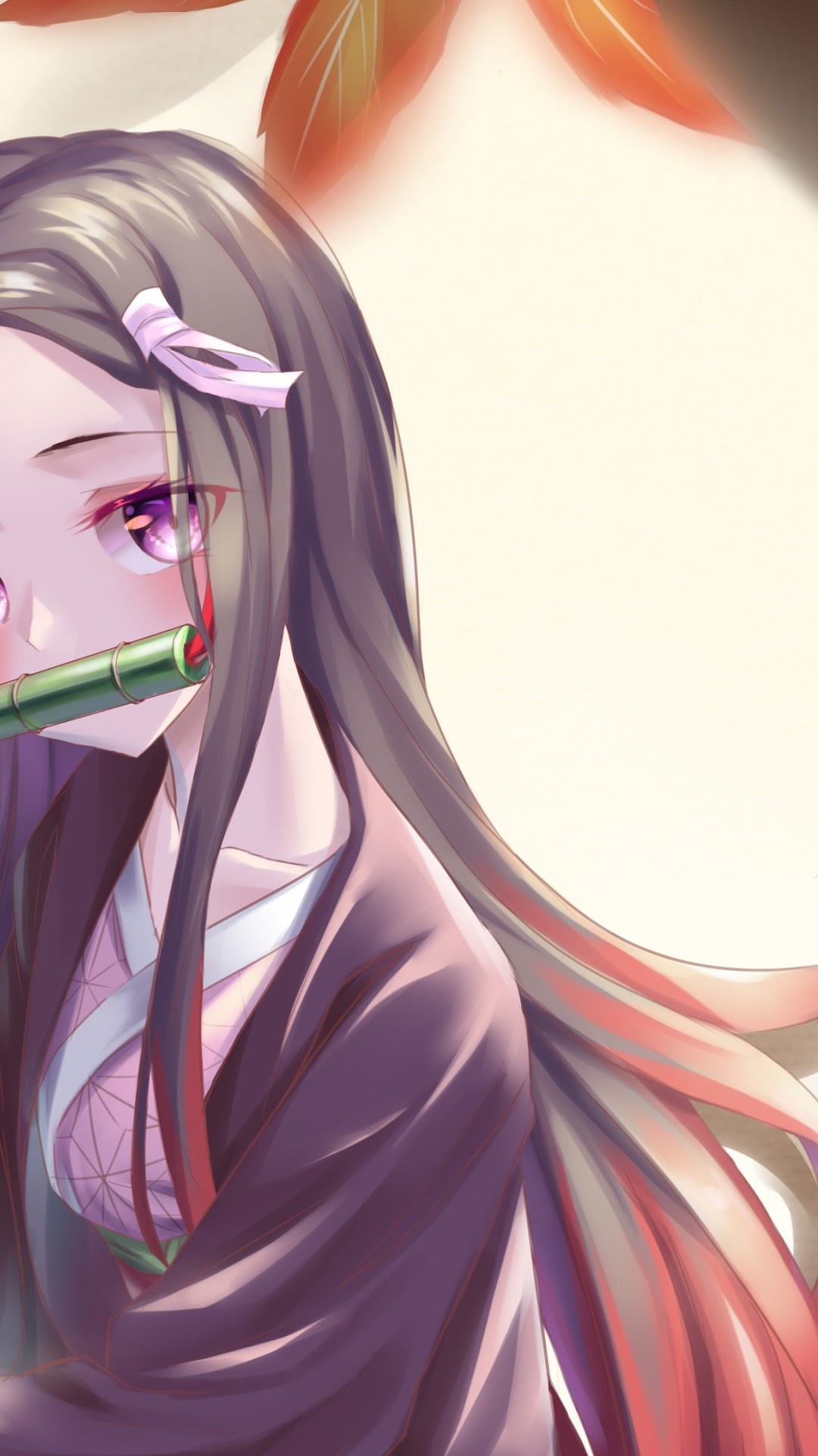 Nezuko Kamado from Kimetsu no Yaiba HD Phone Wallpaper