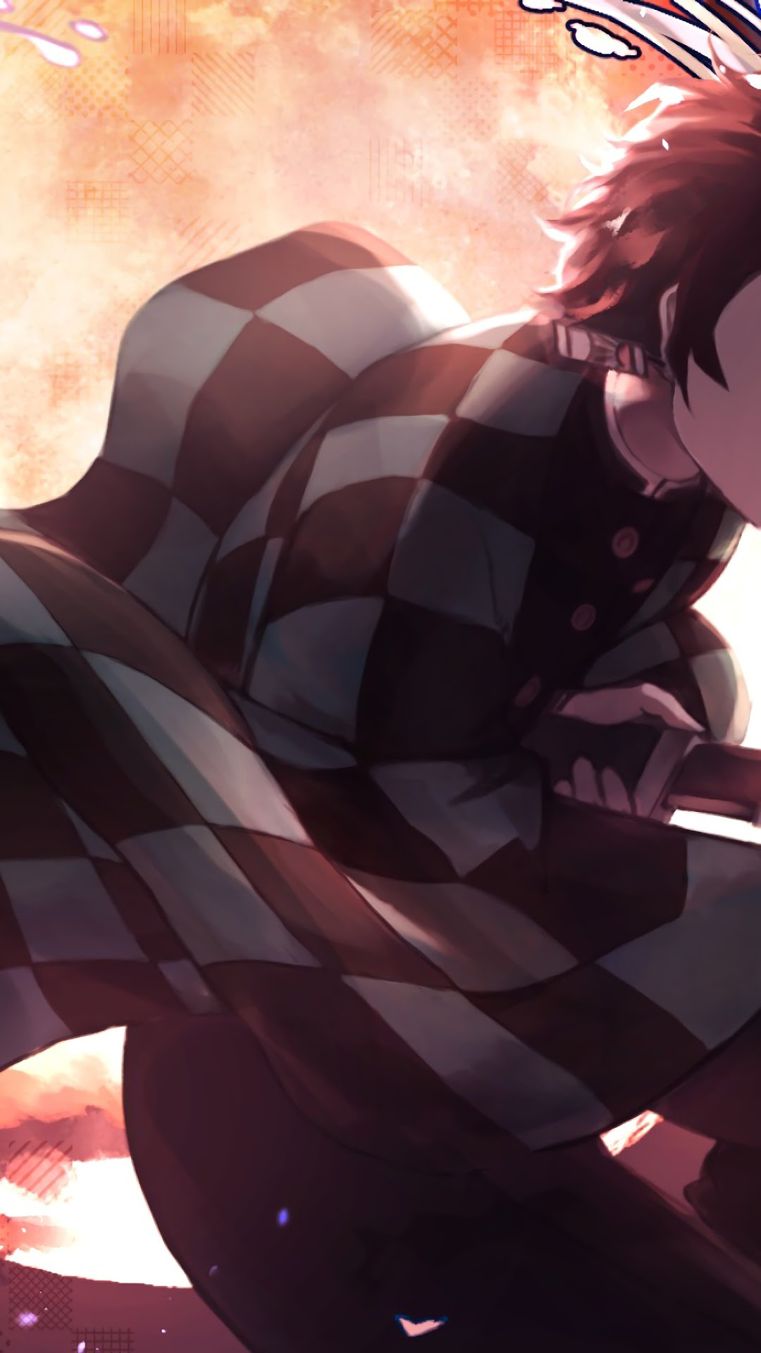 Tanjiro Kamado from Kimetsu no Yaiba HD Phone Wallpaper