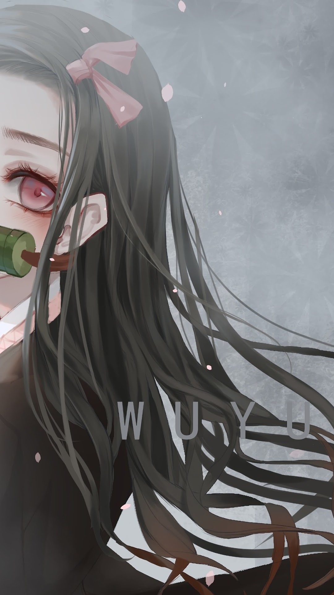 Nezuko Kamado from Kimetsu no Yaiba HD Phone Wallpaper
