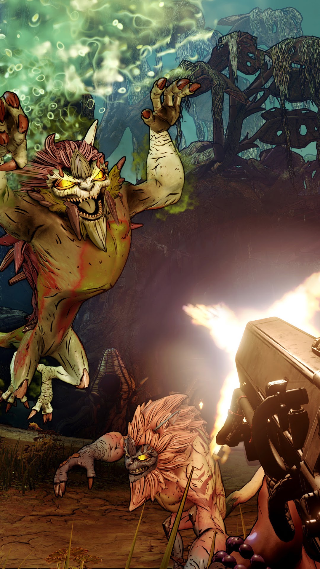 Borderlands 3 creatures attacking HD Phone Wallpaper