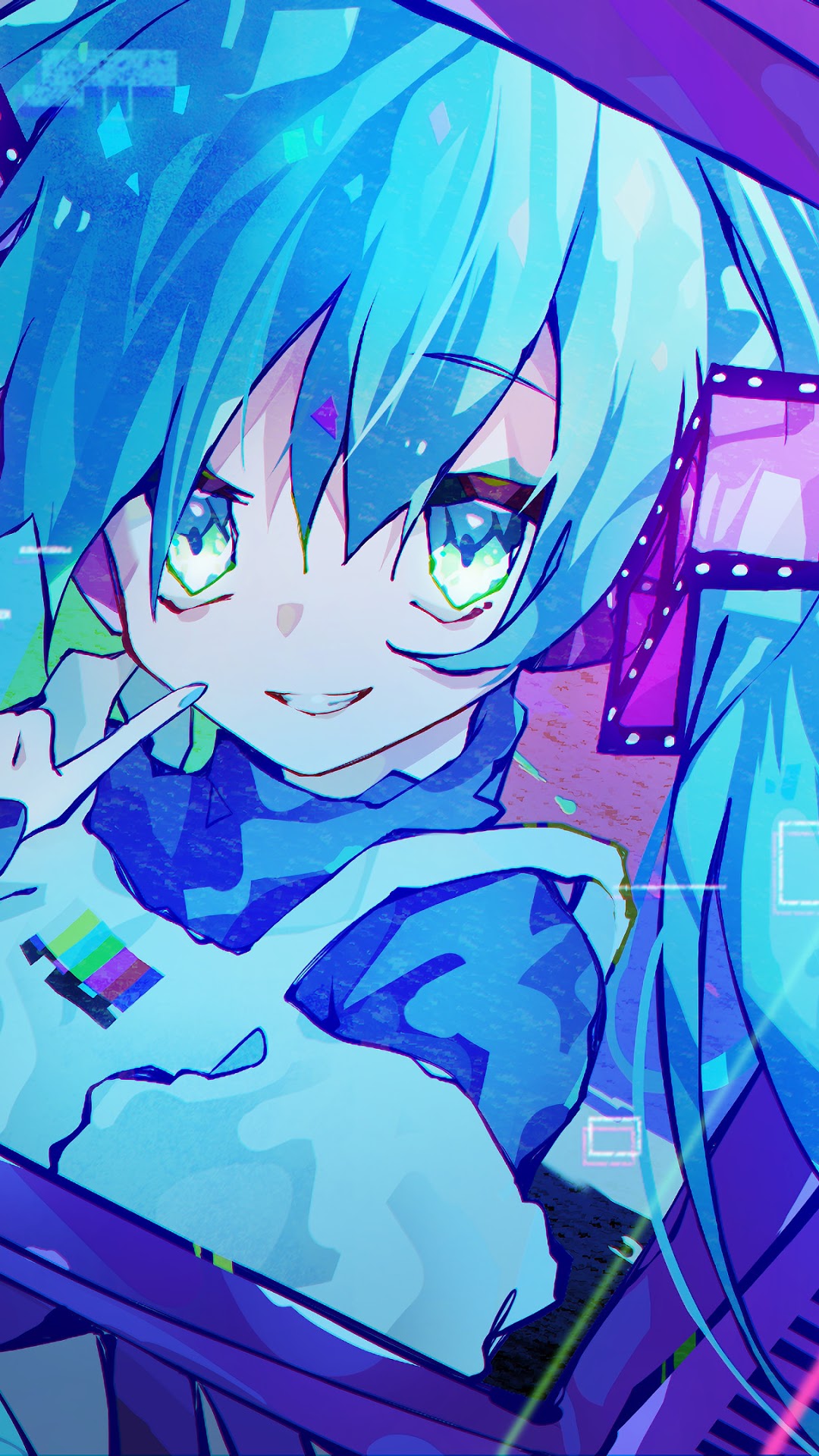 Hatsune Miku anime girl HD Phone Wallpaper